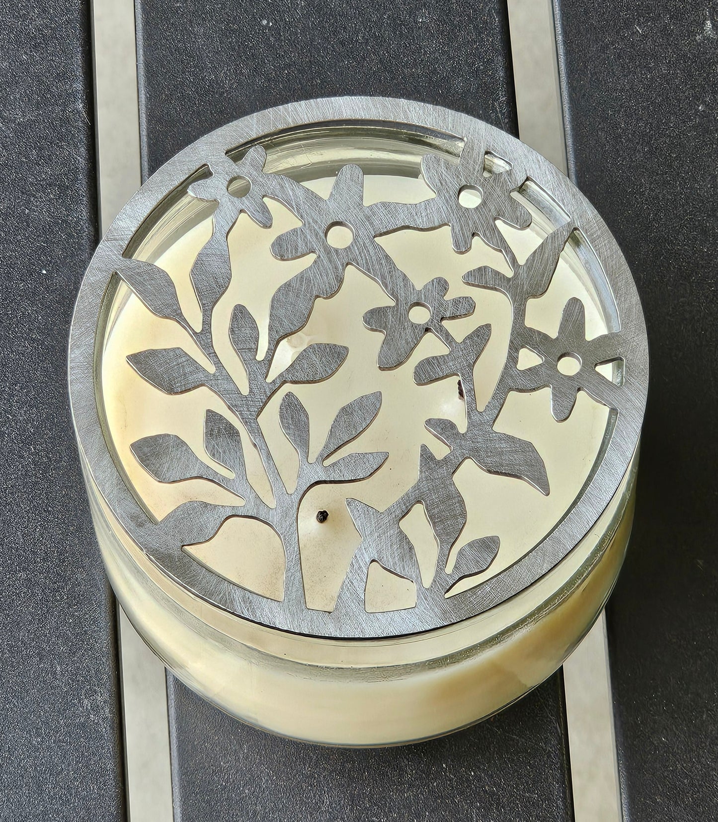 Wildflower Garden Candle Topper | Floral Metal Candle Accessory