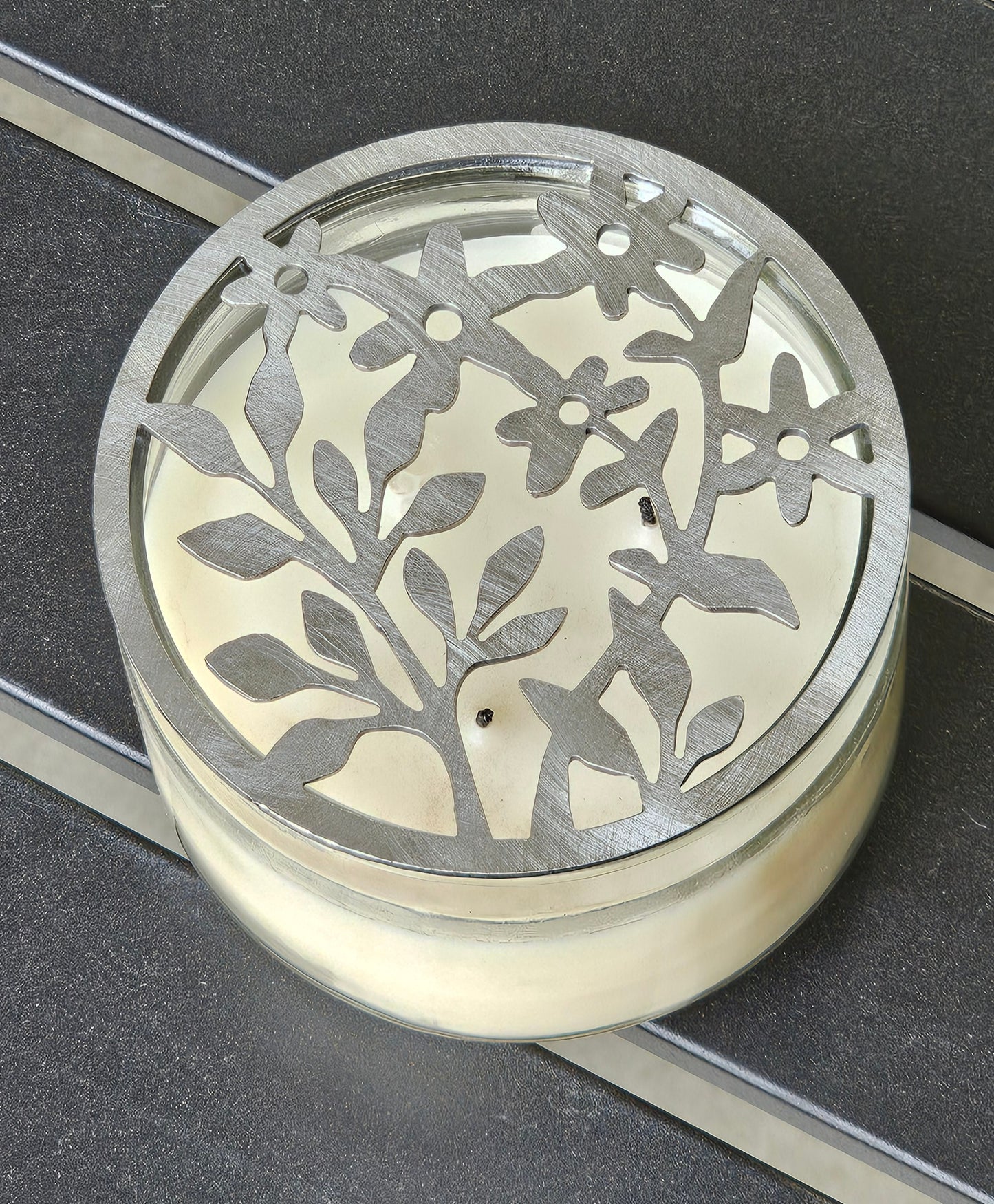Wildflower Garden Candle Topper | Floral Metal Candle Accessory