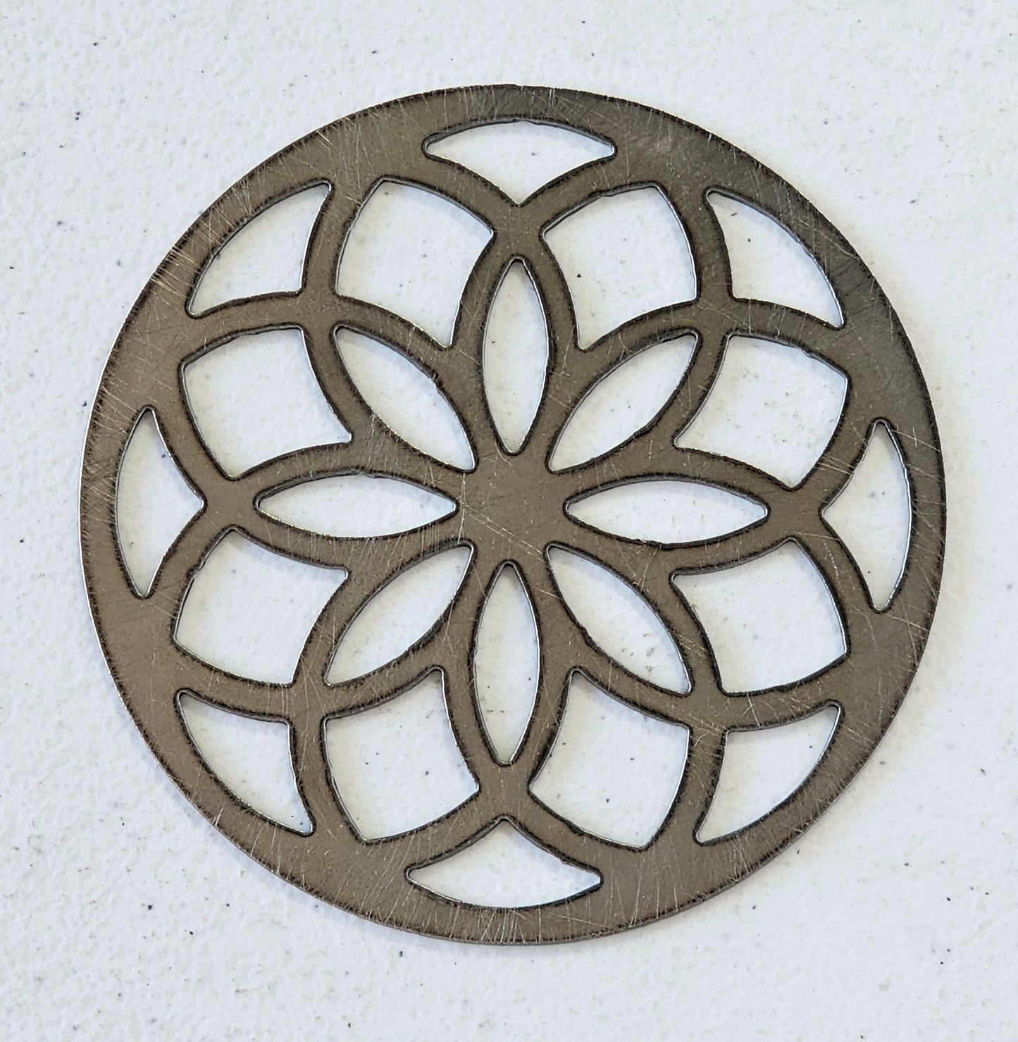 Sacred Geometry Candle Topper Lid – Lotus Mandala Design