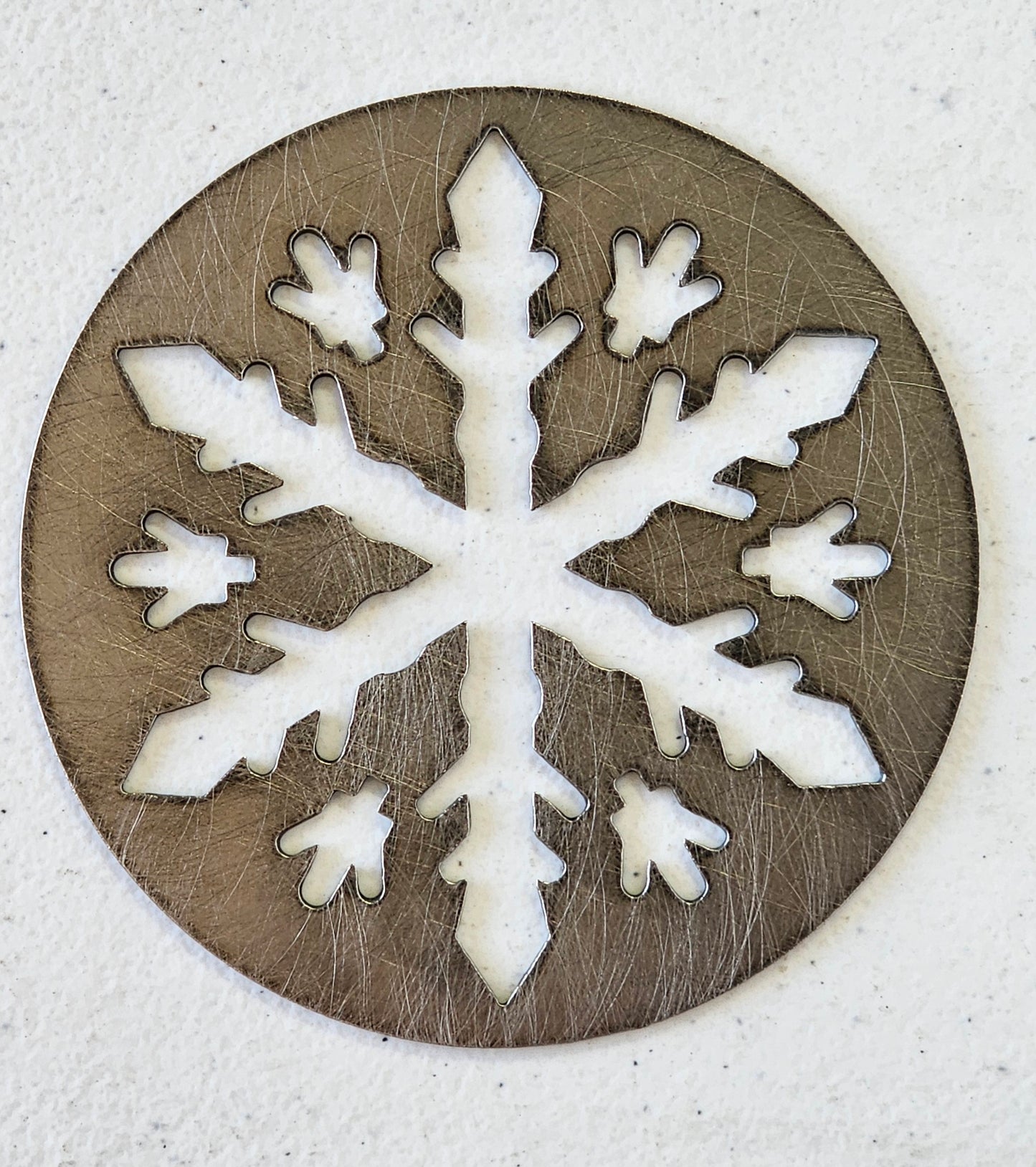 Winter Snowflake Candle Topper