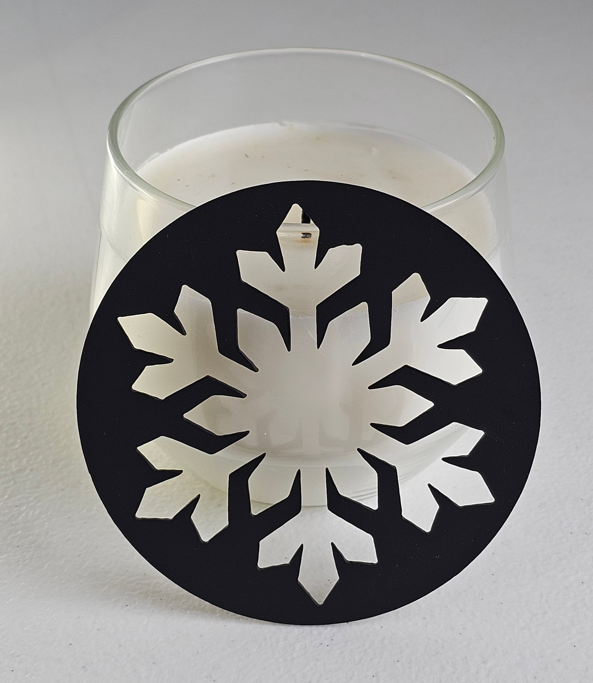 Christmas snowflake candle flame guard