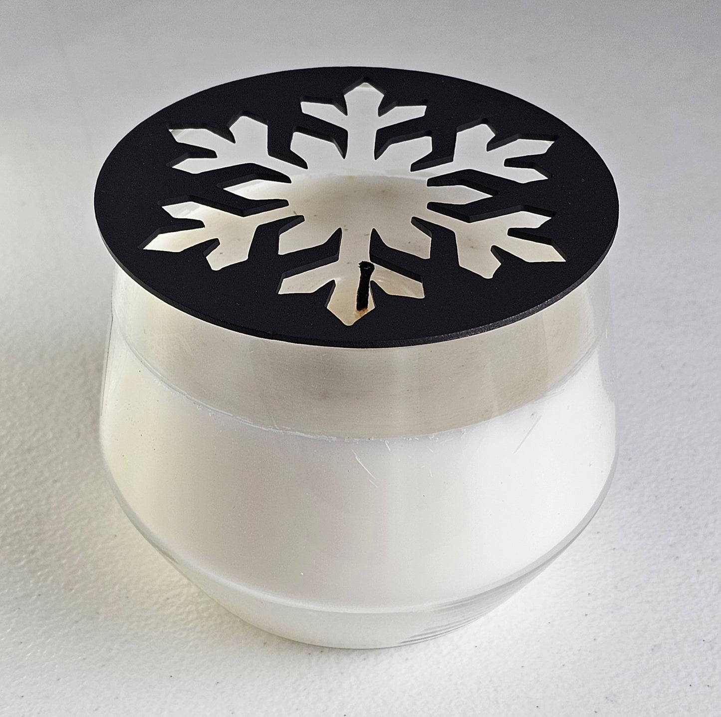 Christmas snowflake candle flame guard