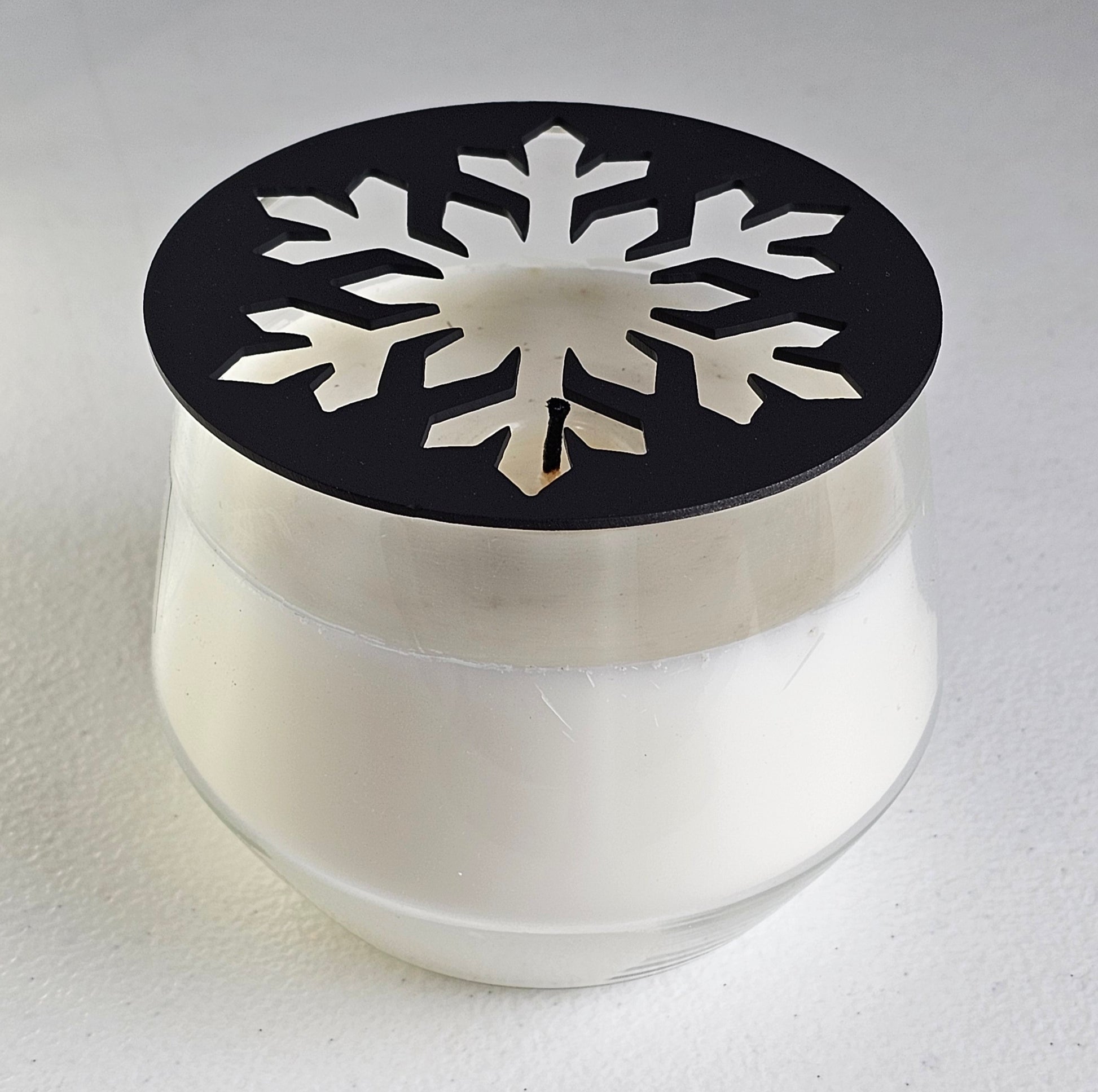 Christmas snowflake candle flame guard