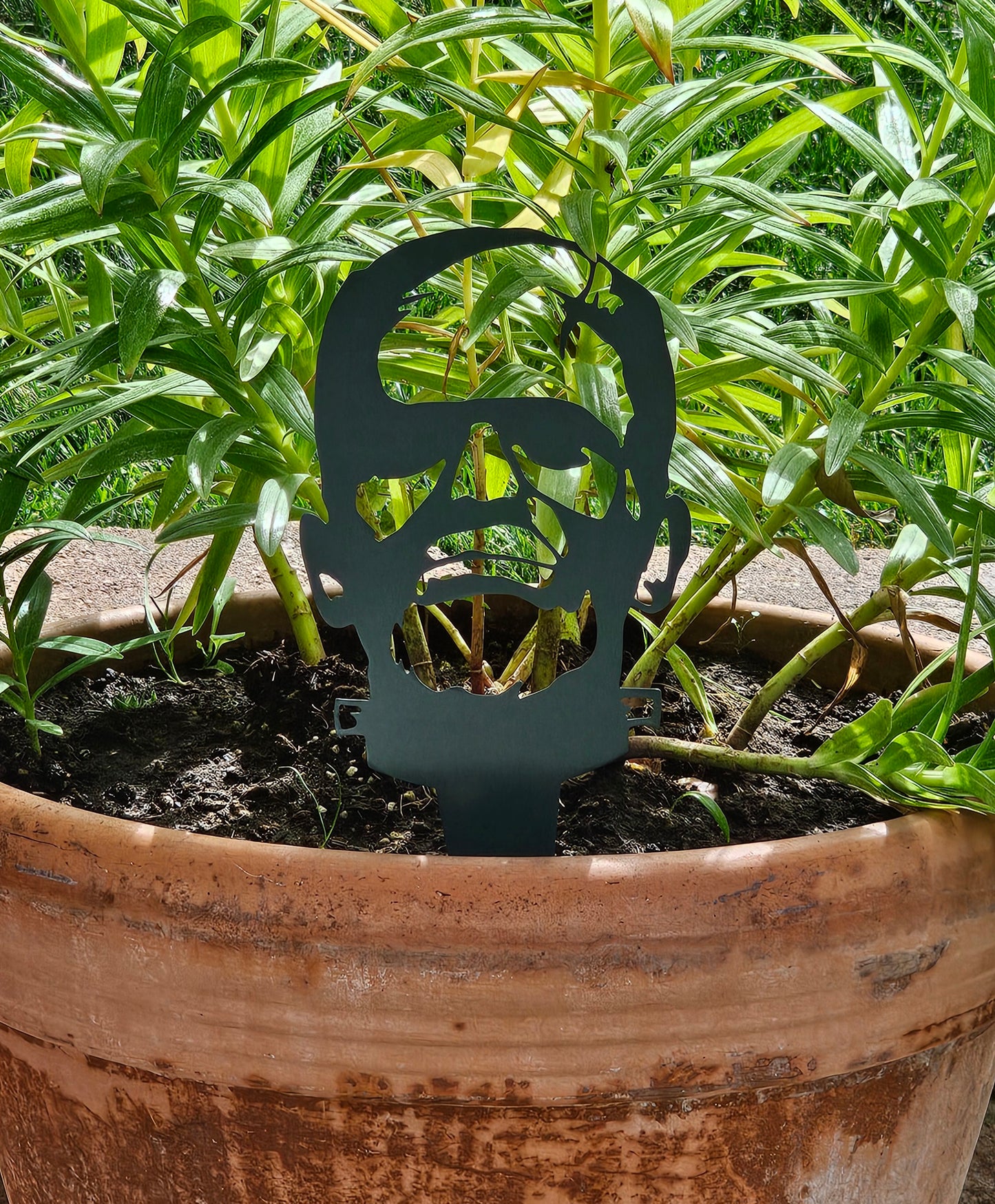 Frankenstein Garden Stake – Halloween Yard Decor for Flower Beds or Planters
