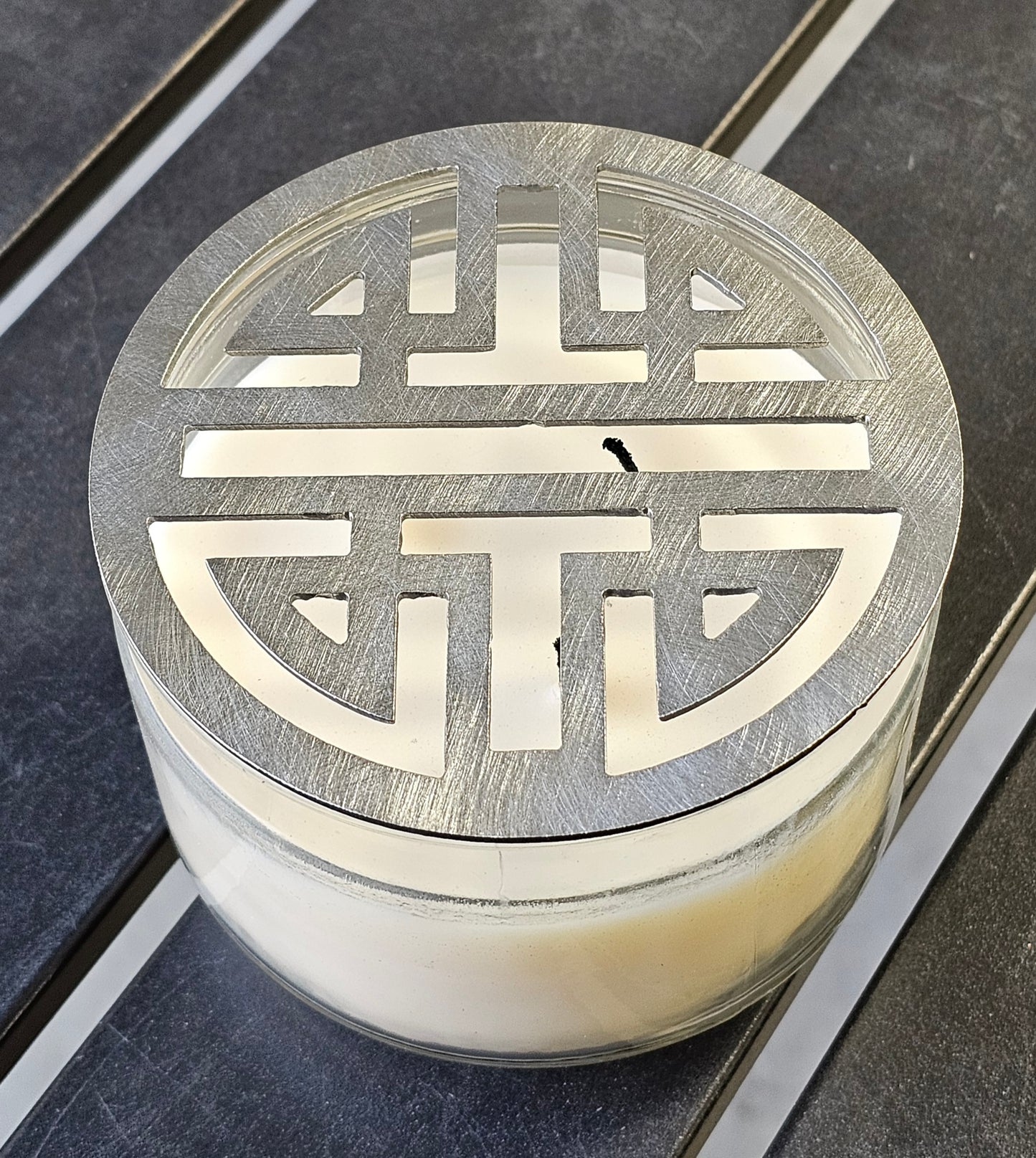 Feng Shui inspired candle accessory for modern home decor