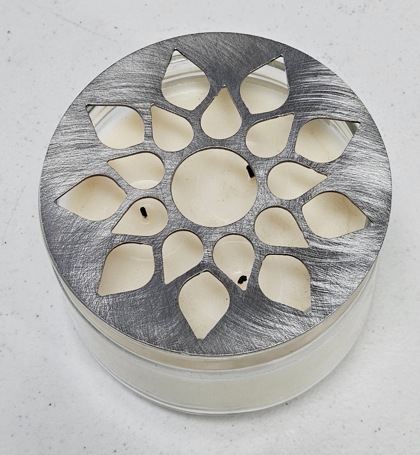 Helios Sunburst Candle Topper Lid – Metal Candle Lid for Jar Candles | Sunburst Design | Modern Home Décor Gift for Candle Lovers
