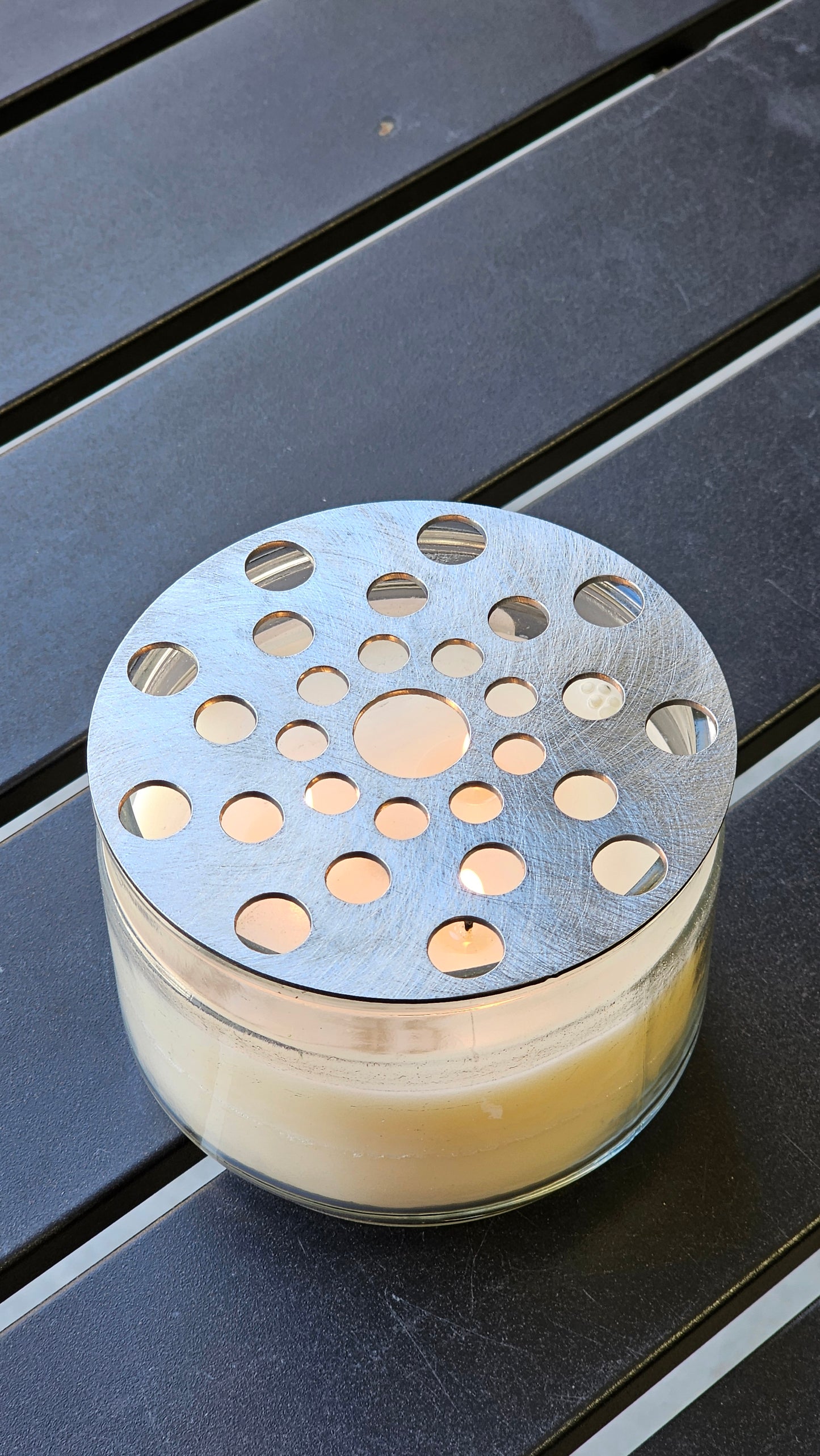Calm Sphere Candle Topper – Candle Lid to Reduce Tunneling & Promote Even Burns