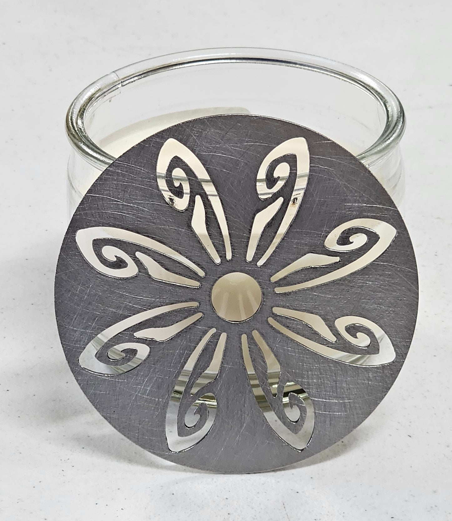 Radiant Wings Candle Topper – Raw Metal or Black Ceramic Coated Candle Accessory