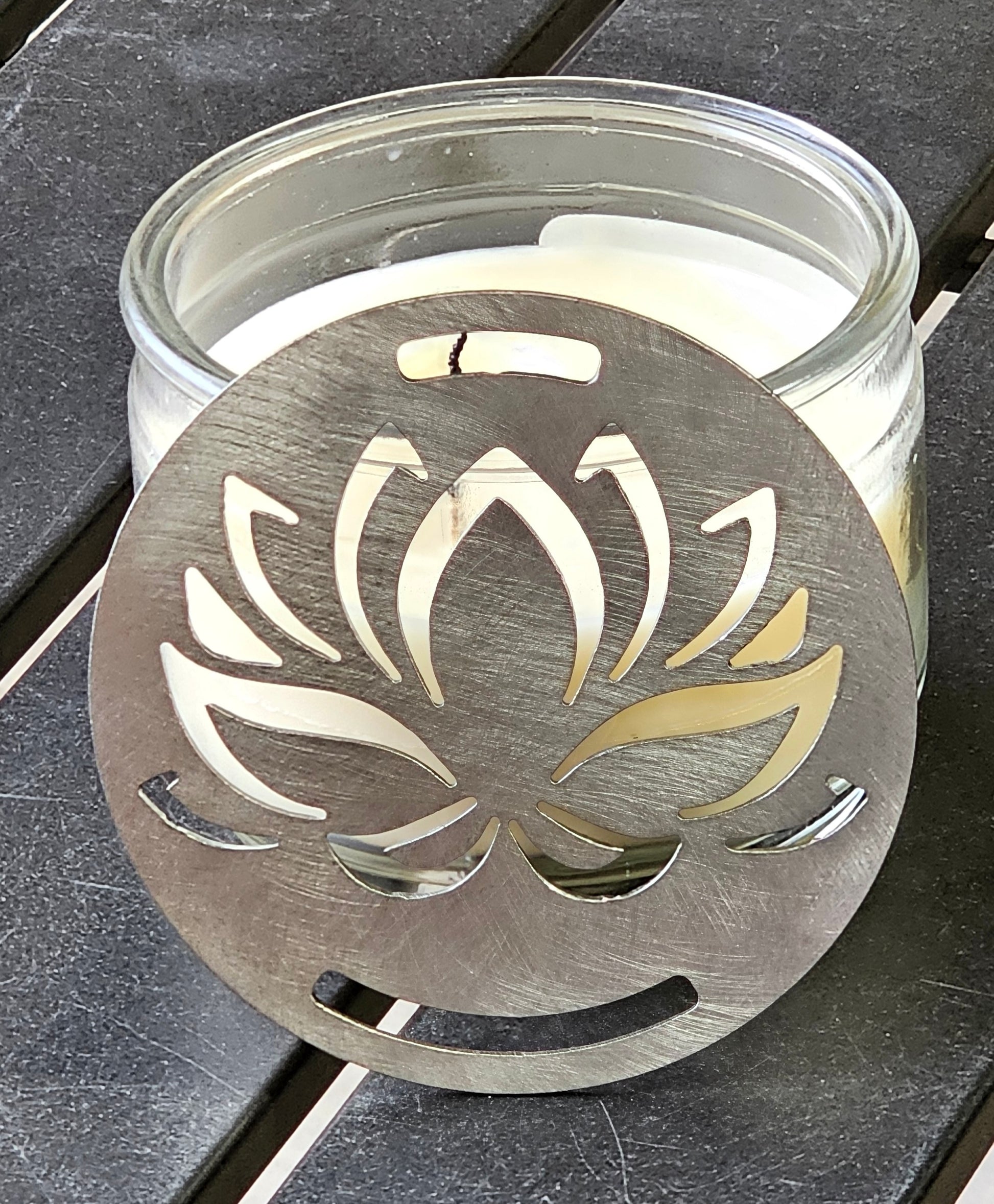 Lotus candle topper gift for candle lovers