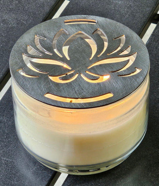 Lotus candle topper gift for candle lovers