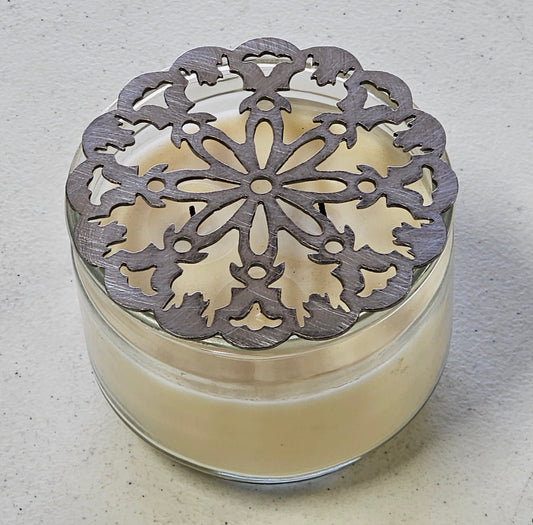 Ironcrest Candle Topper – Metal Candle Accessory for Jar Candles