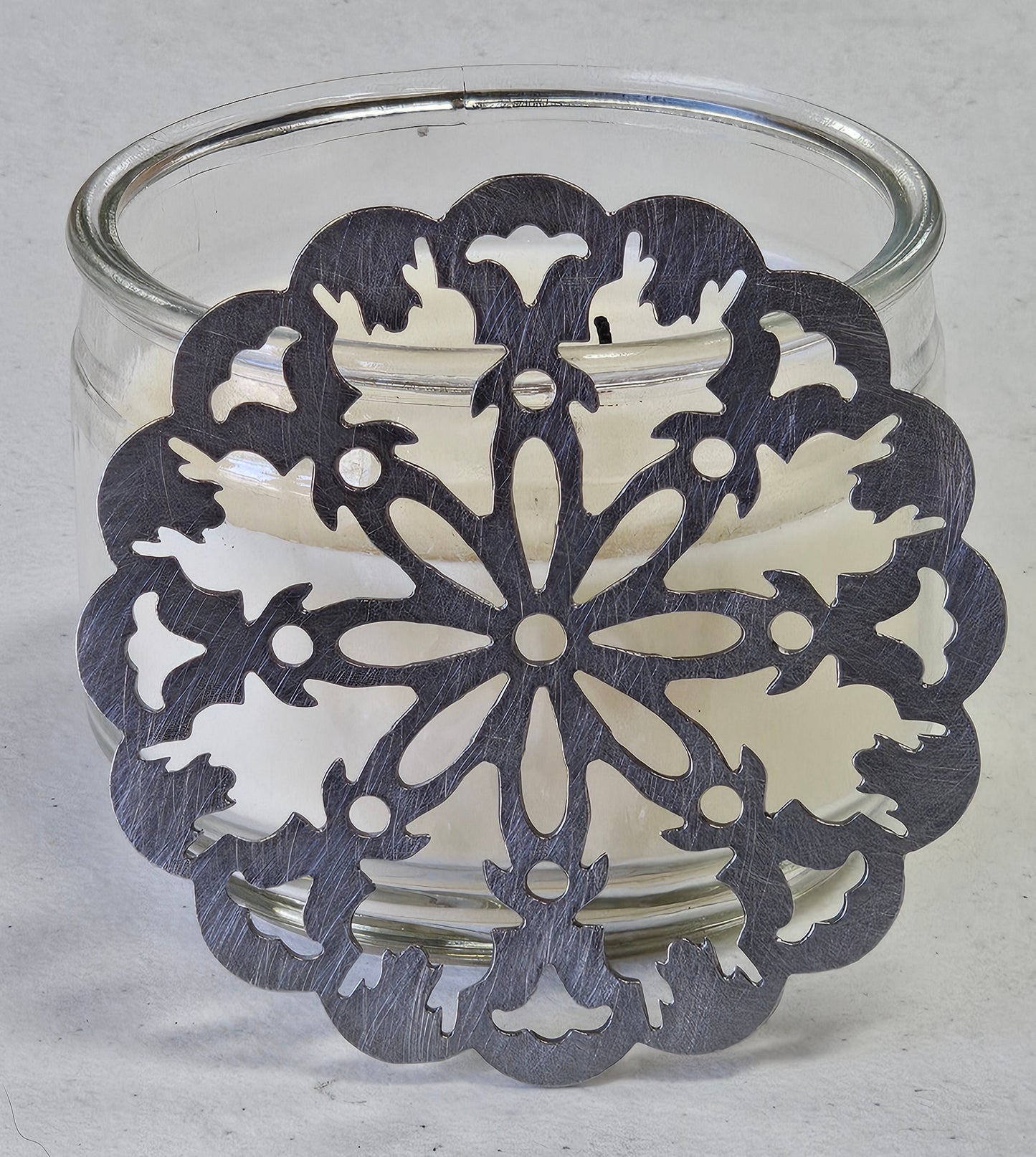 Ironcrest Candle Topper – Metal Candle Accessory for Jar Candles