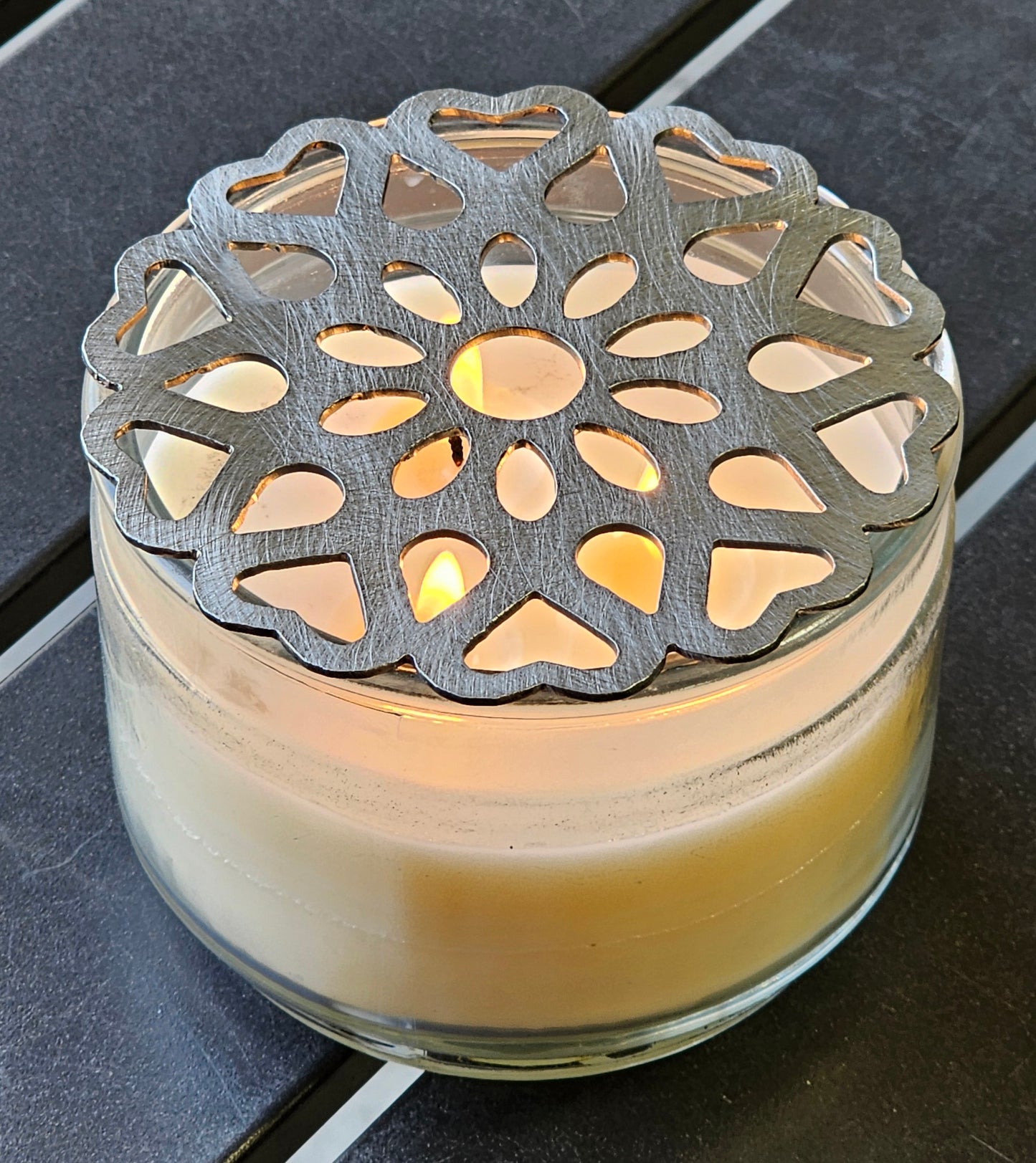 Love Spell Metal Candle Topper – Prevents Tunneling & Helps Wax Melt Evenly