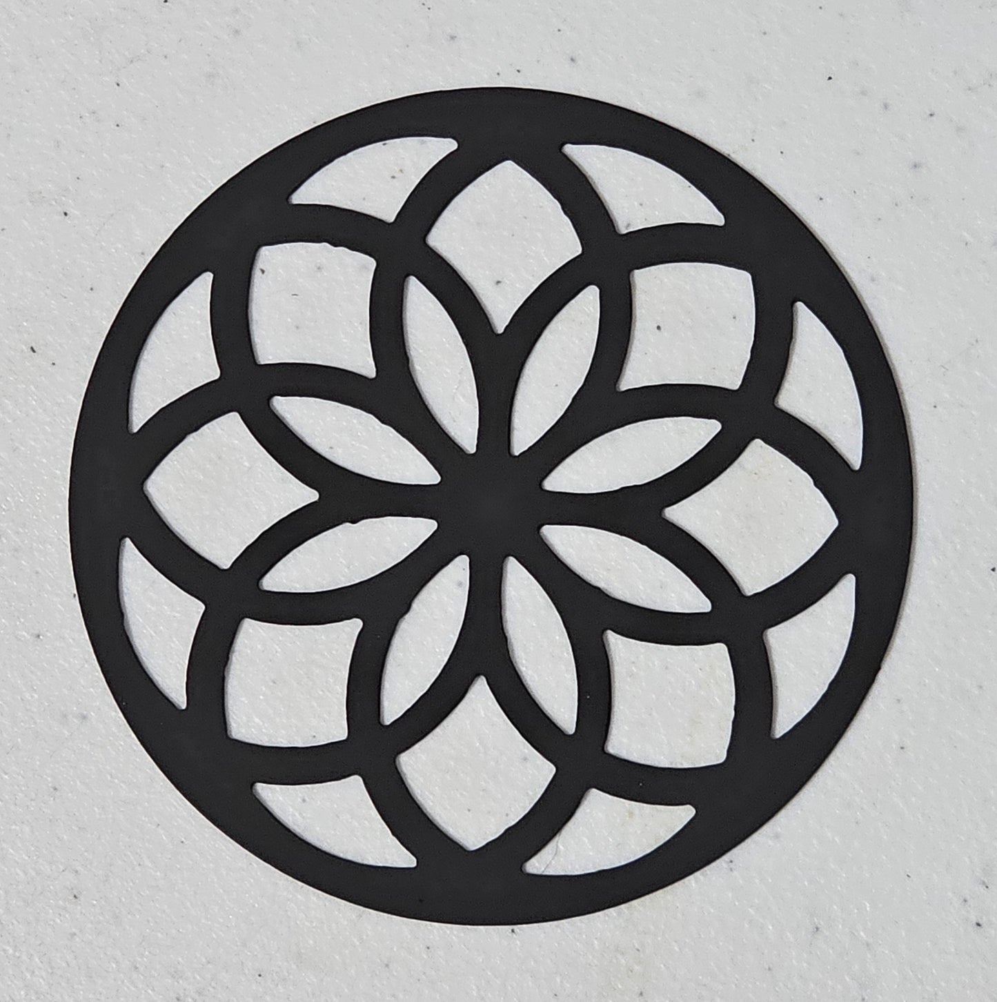 Sacred Geometry Candle Topper Lid – Lotus Mandala Design