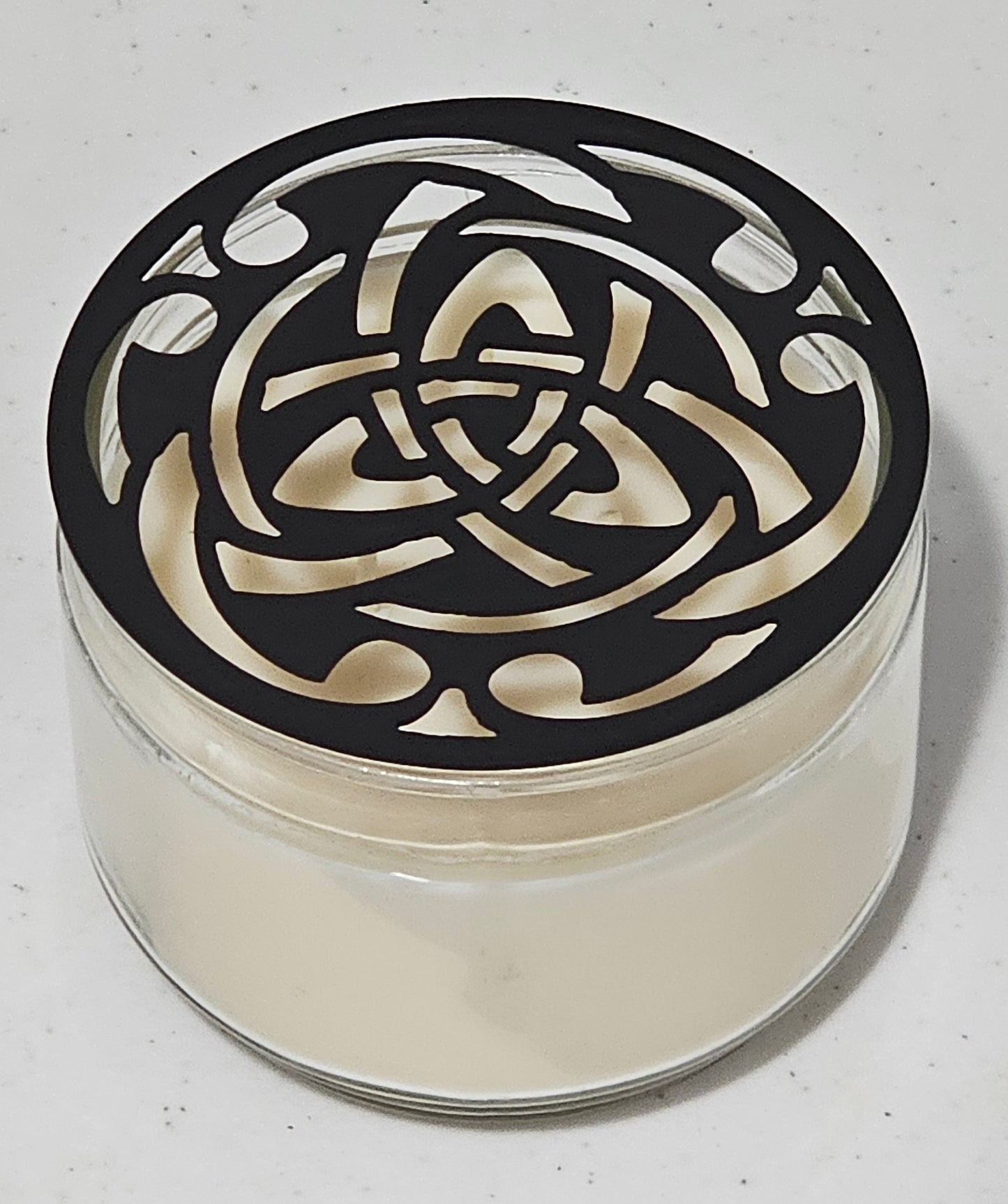 Celtic Candle Topper Lid – Decorative Metal or Black Ceramic Candle Cover, Multiple Sizes, Gift for Candle Lovers