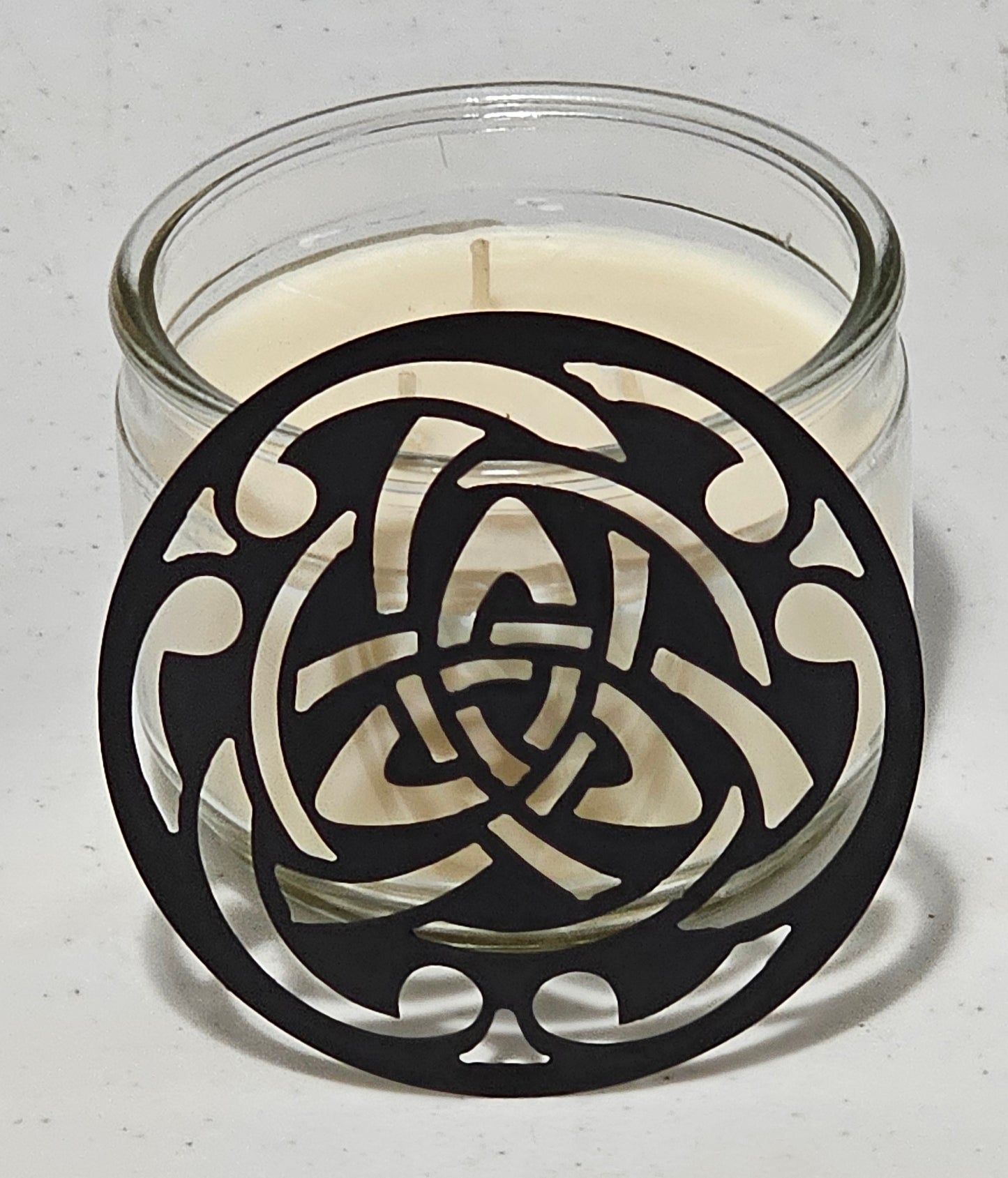 Celtic Candle Topper Lid – Decorative Metal or Black Ceramic Candle Cover, Multiple Sizes, Gift for Candle Lovers