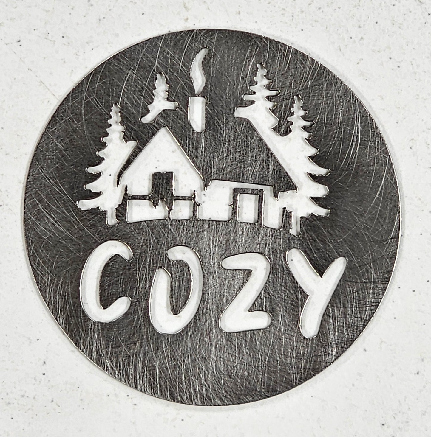 Cozy Candle Topper – Metal Jar Candle Lid for Even Burn & Rustic Home Decor