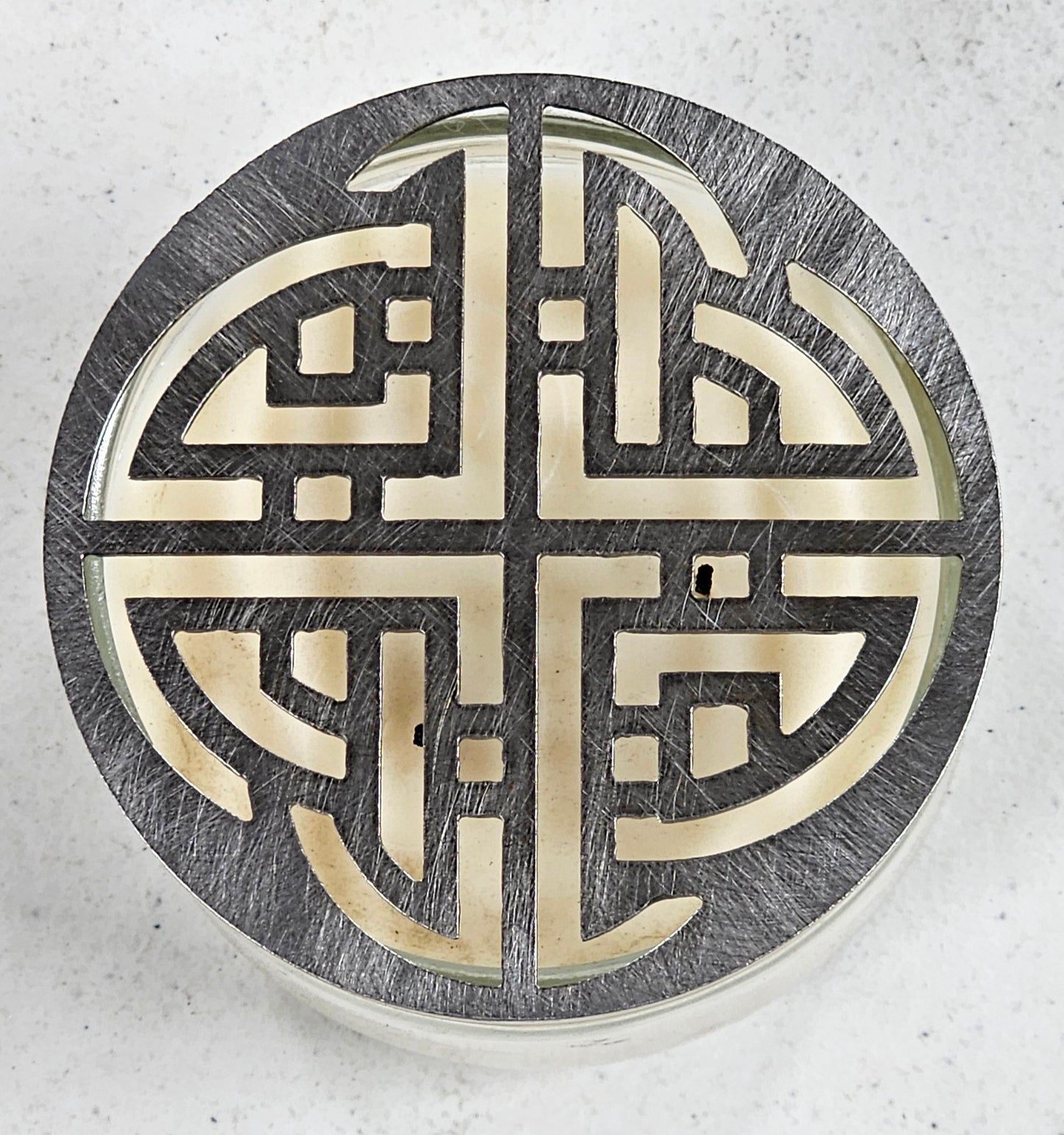 Celtic Blessing Candle Topper – Decorative Metal Celtic Knot Lid for Jar Candles, Irish Spiritual Home Decor Gift
