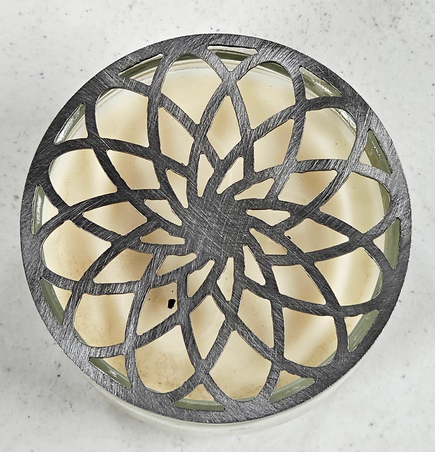 Farmhouse vintage candle decor accent