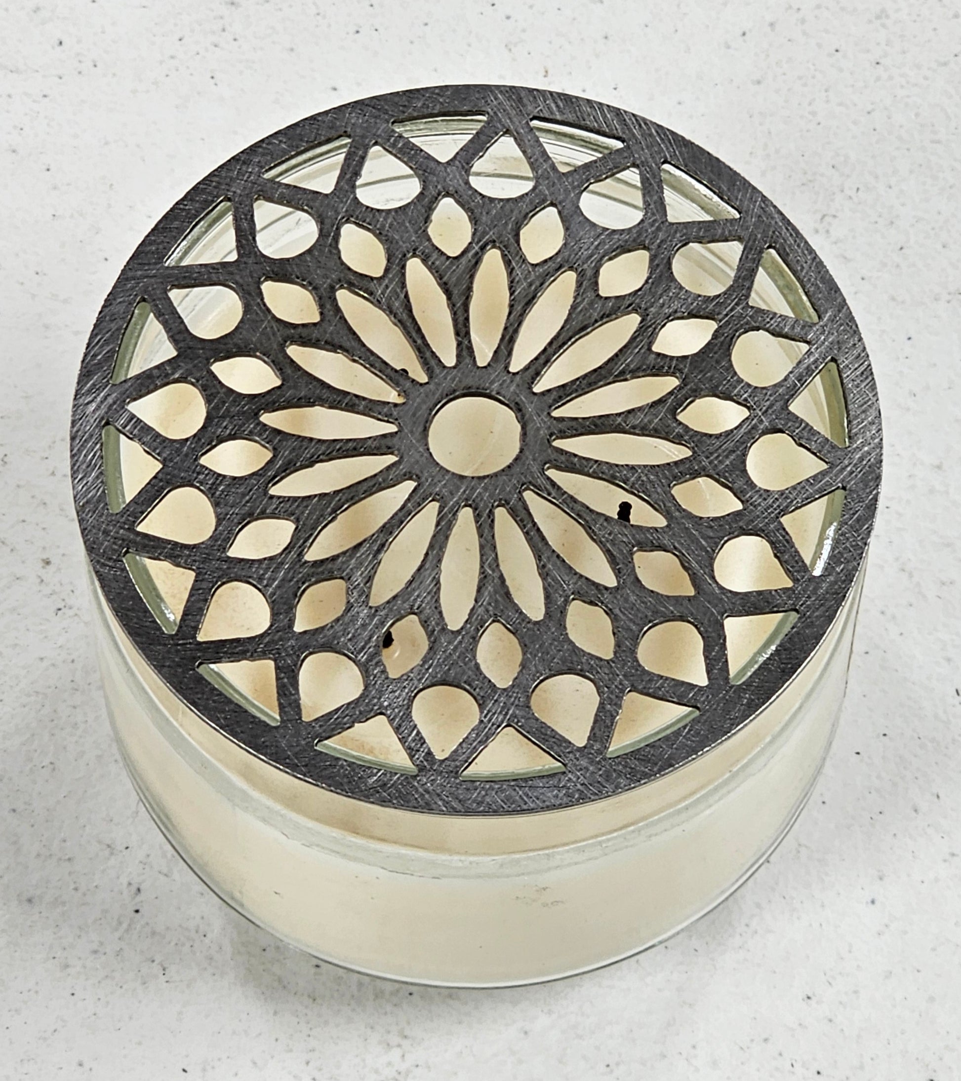 Luxury candle accessory metal topper