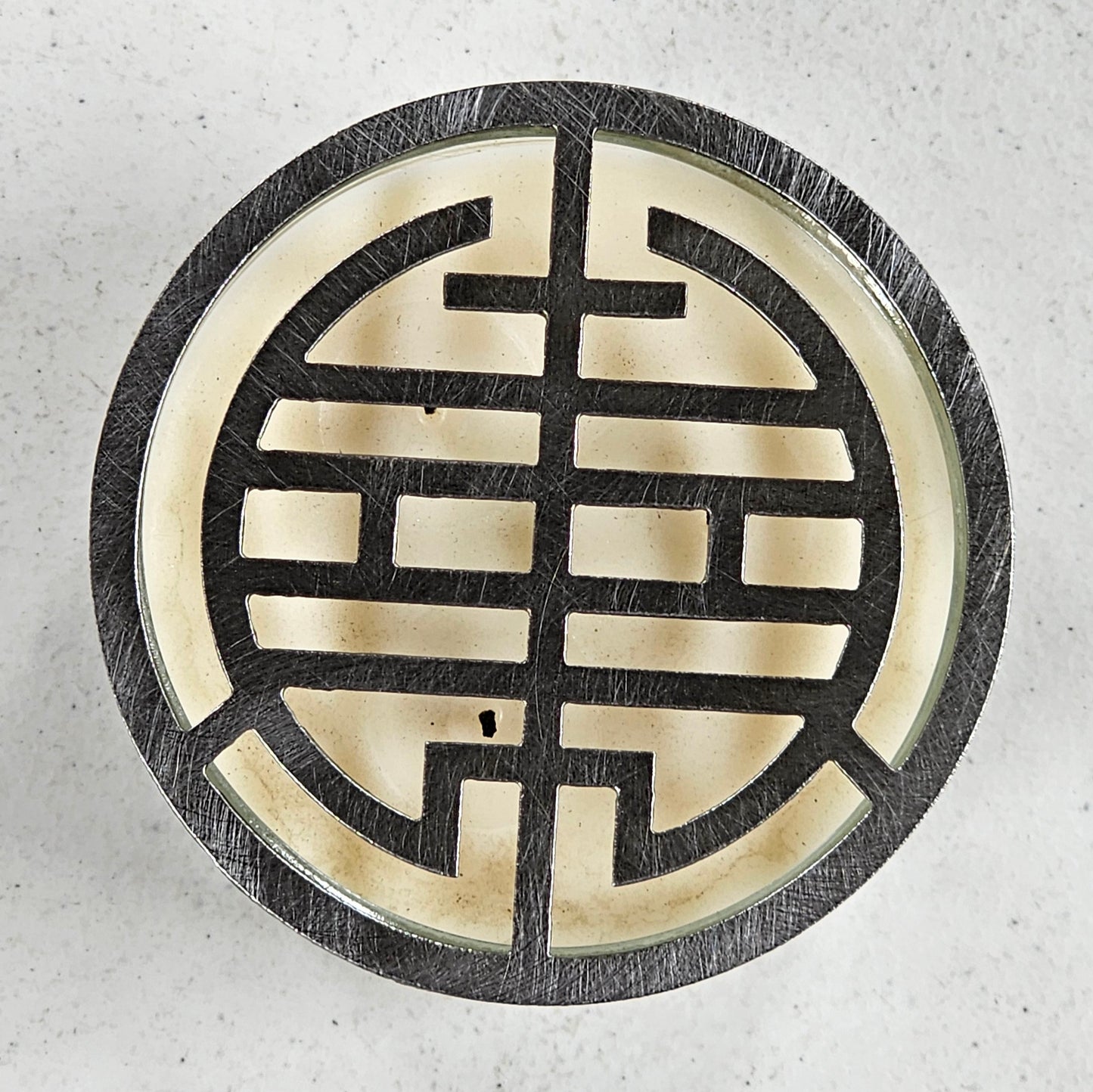 Zen Harmony Metal Candle Topper – Modern Jar Candle Lid