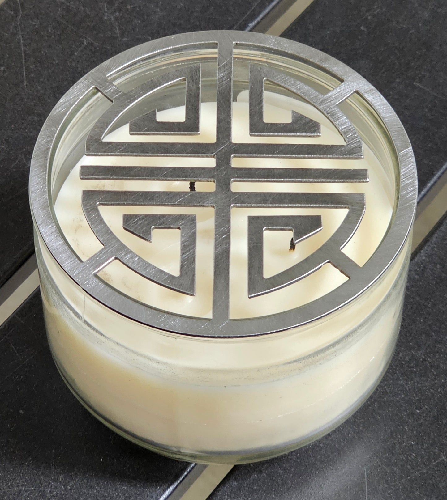 Zen lotus candle lid accessory