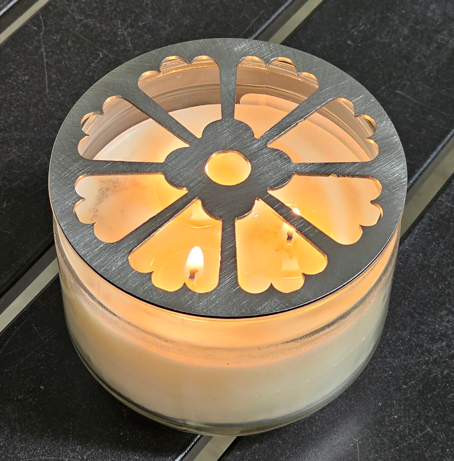 Jasmine Blossom Candle Topper | Helps Reduce Tunneling