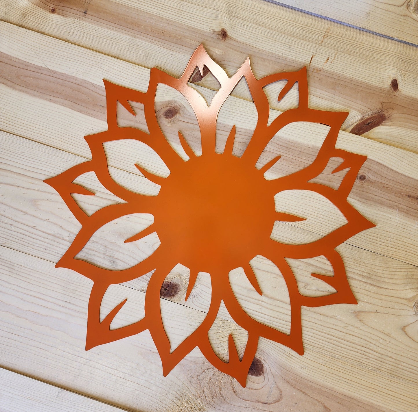 My Happy Place’ Metal Sunflower Sign – Rustic indoor or outdoor Wall Décor- Wall Art