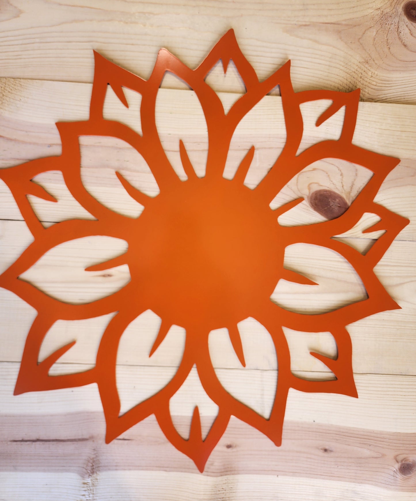 My Happy Place’ Metal Sunflower Sign – Rustic indoor or outdoor Wall Décor- Wall Art