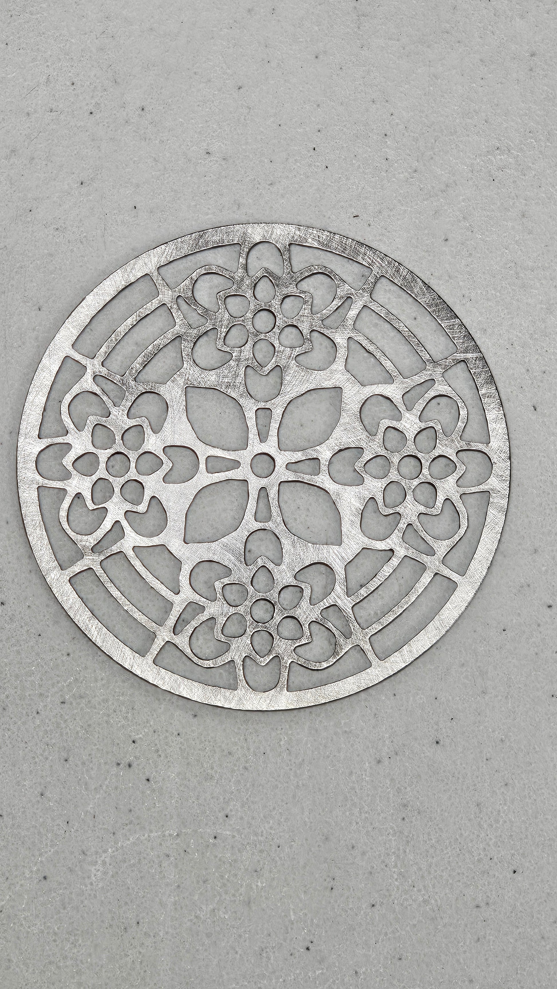 heirloom bloom candle topper metal floral design