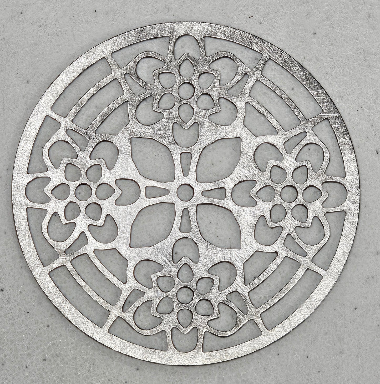 heirloom bloom candle topper metal floral design