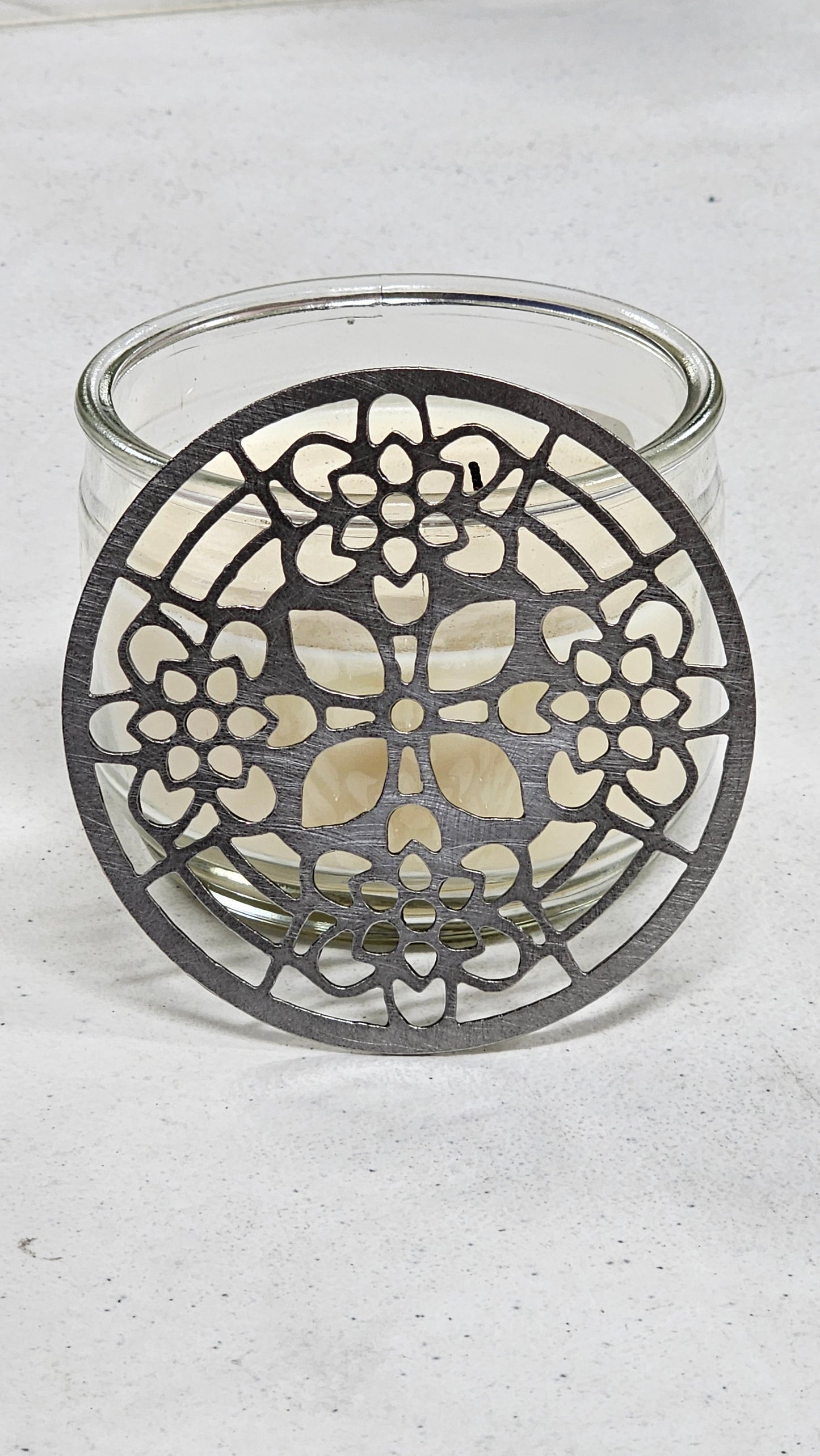 candle topper on jar candle decorative lid