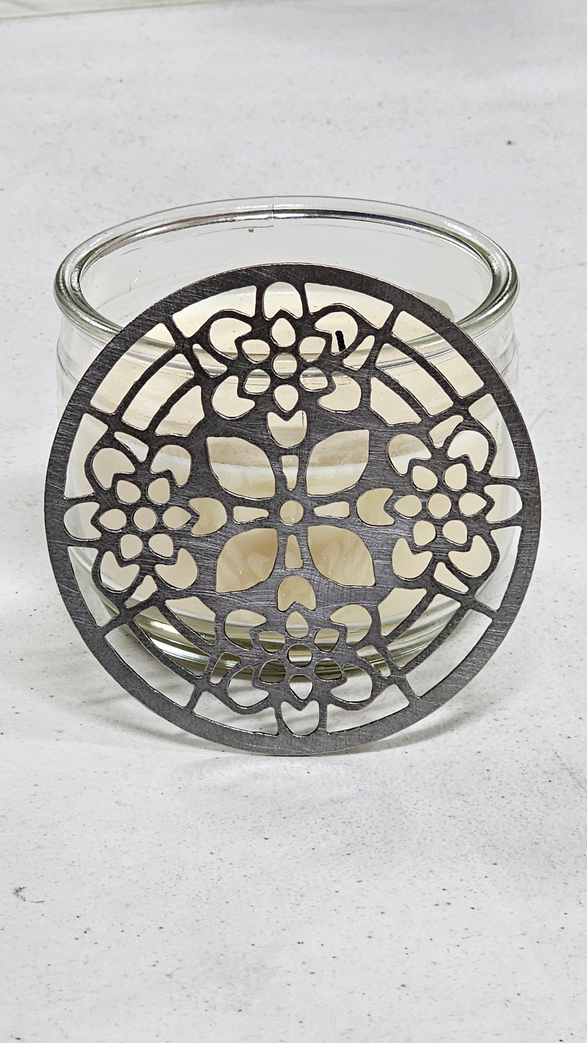 candle topper on jar candle decorative lid