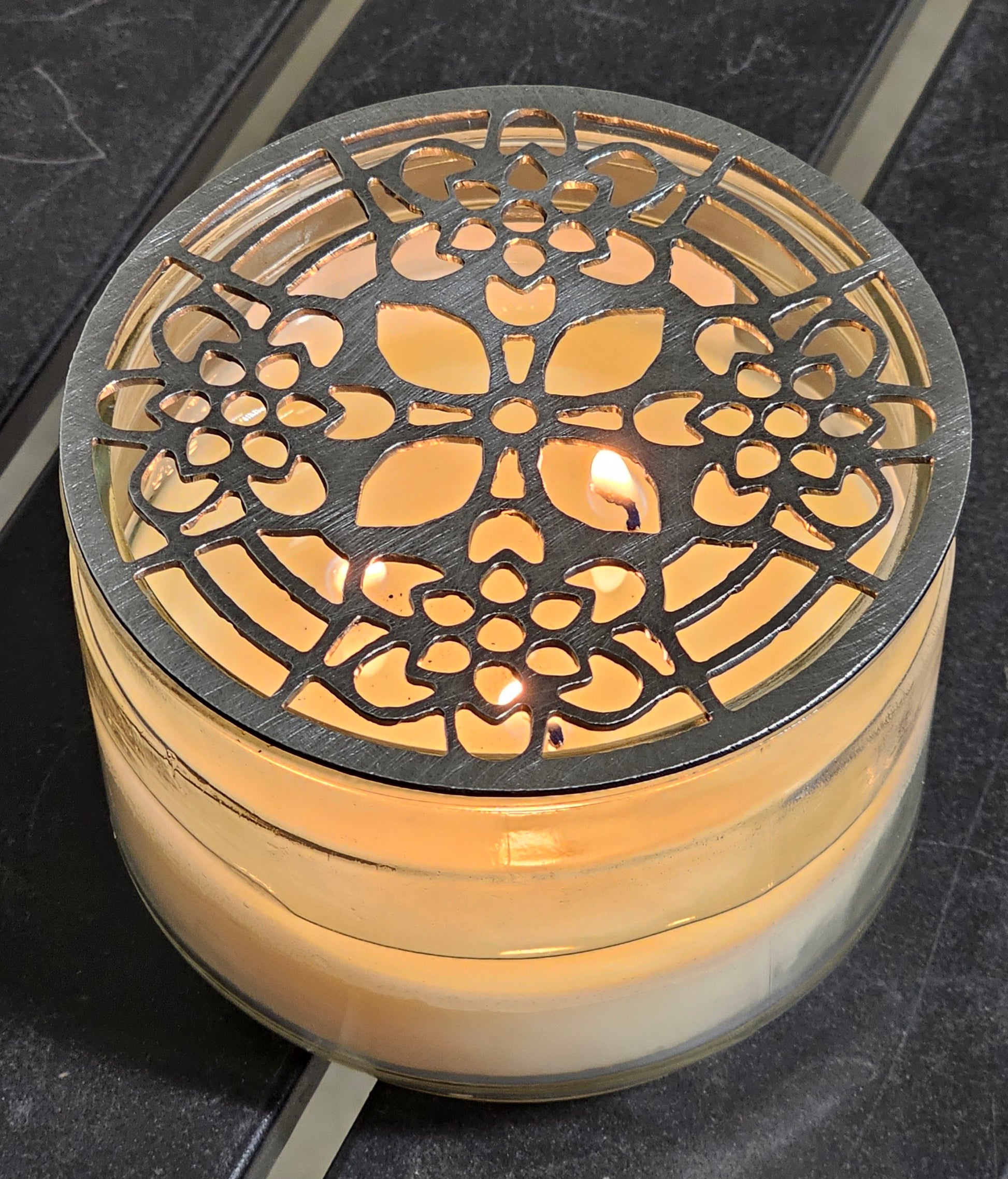 candle topper improving candle burn airflow