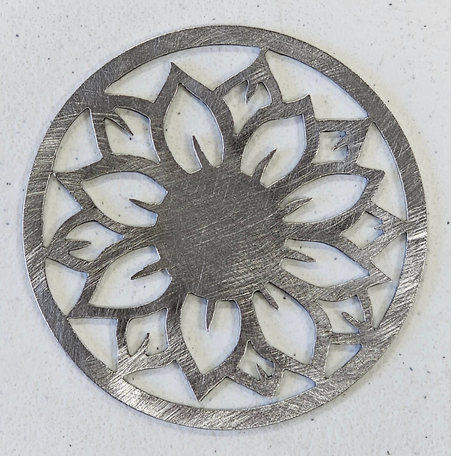 Helianthus Halo Sunflower Metal Candle Topper – Prevents Tunneling and promotes Even Burn