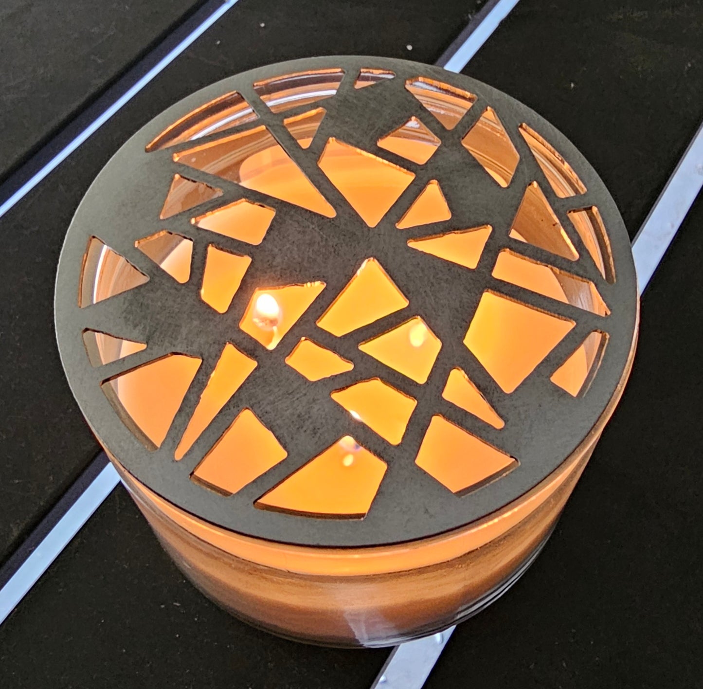 80s Retro Metal Candle Topper – Prevent Candle Tunneling & Promote Even Burn