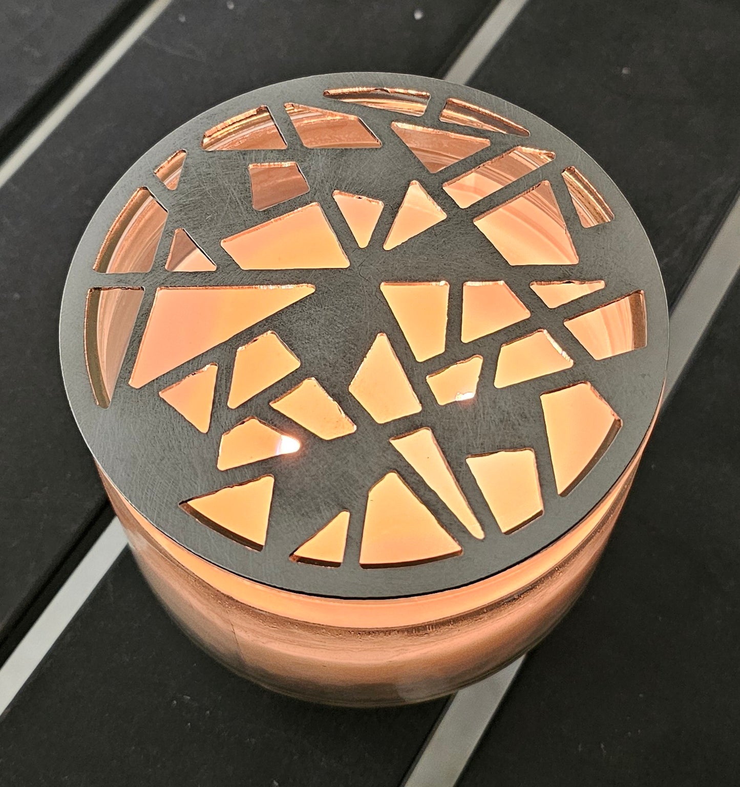 80s Retro Metal Candle Topper – Prevent Candle Tunneling & Promote Even Burn