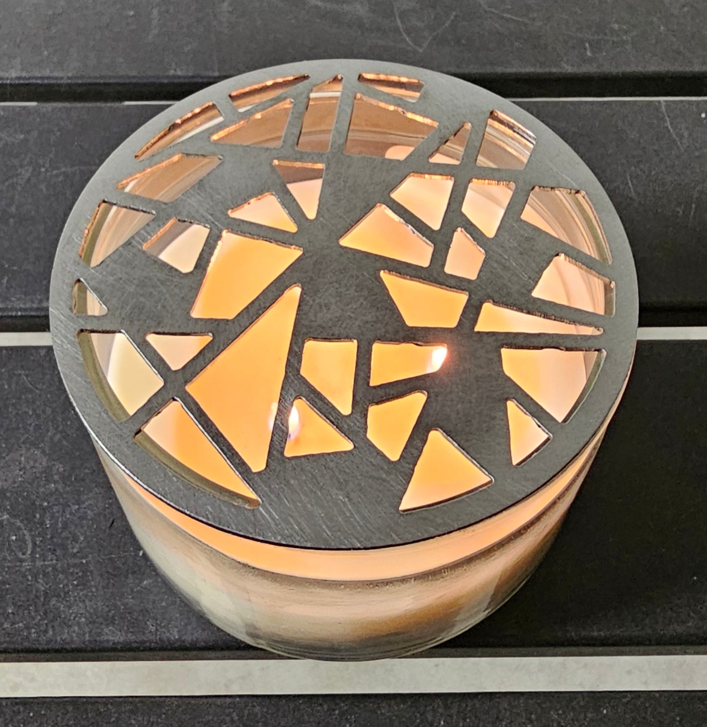 80s Retro Metal Candle Topper – Prevent Candle Tunneling & Promote Even Burn