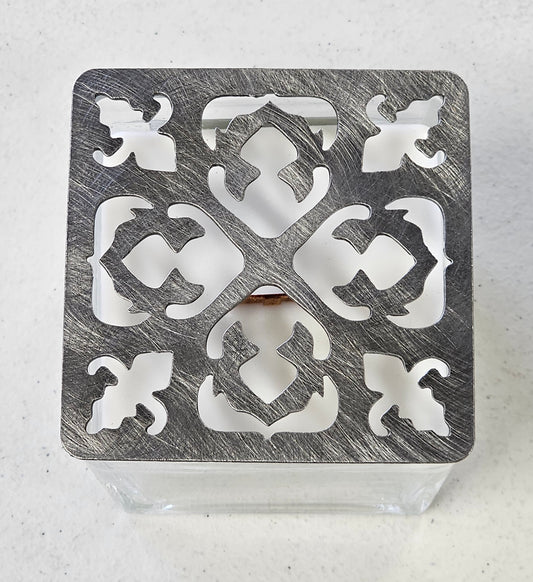 Embercrest Filigree Candle Topper | Ornate Decorative Jar Candle Lid