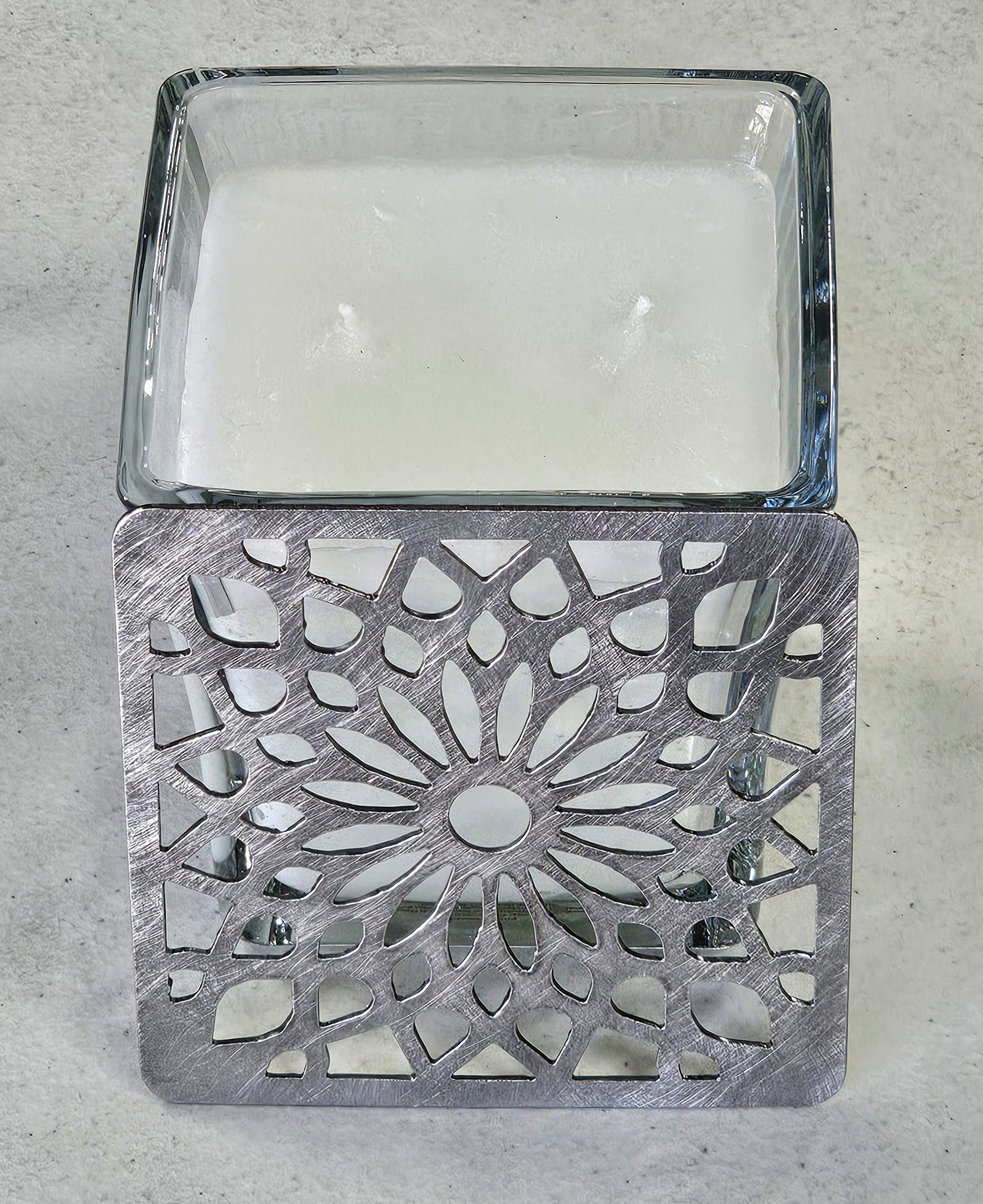 square candle topper accessory metal crown