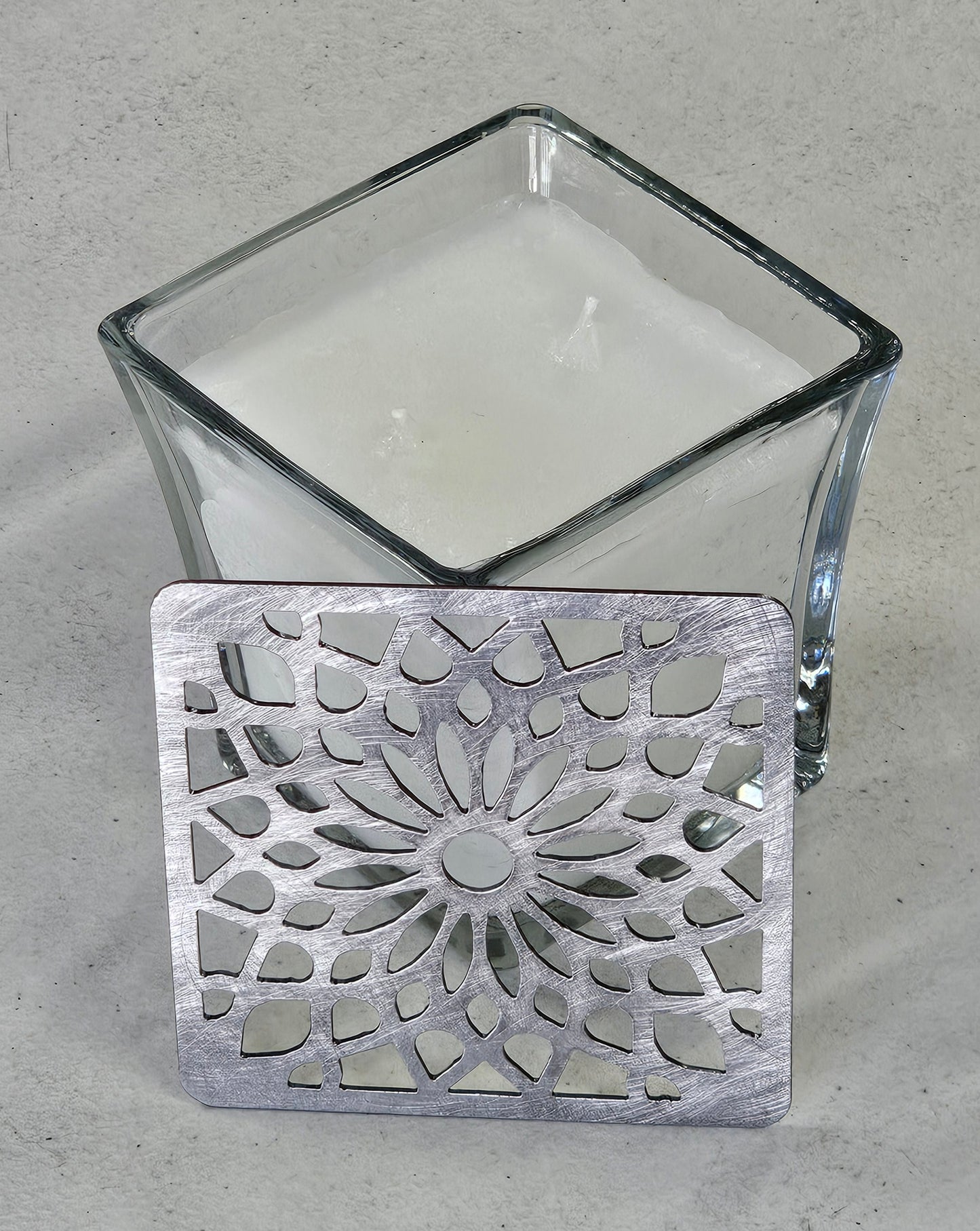 crown candle topper for jar candle