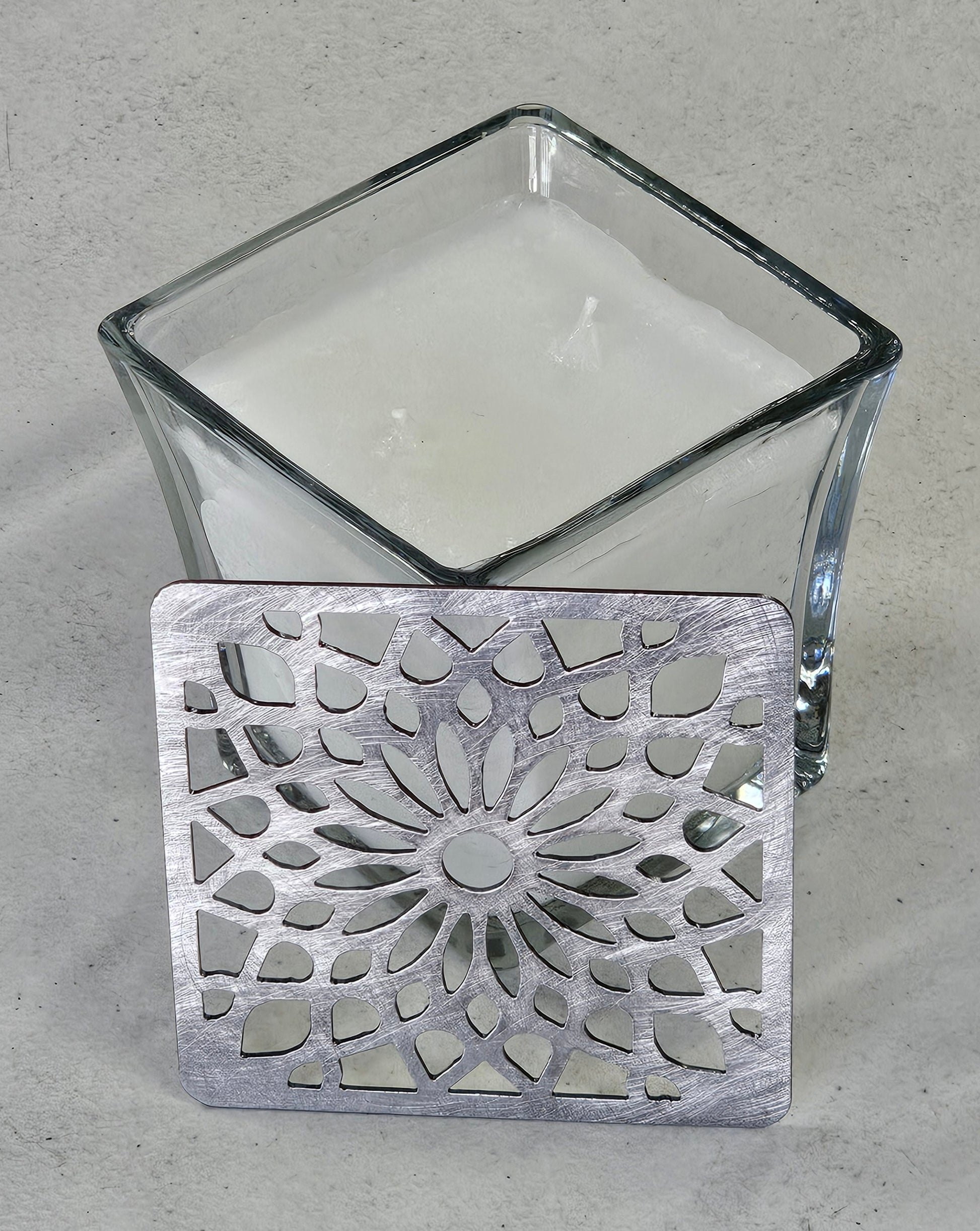 crown candle topper for jar candle