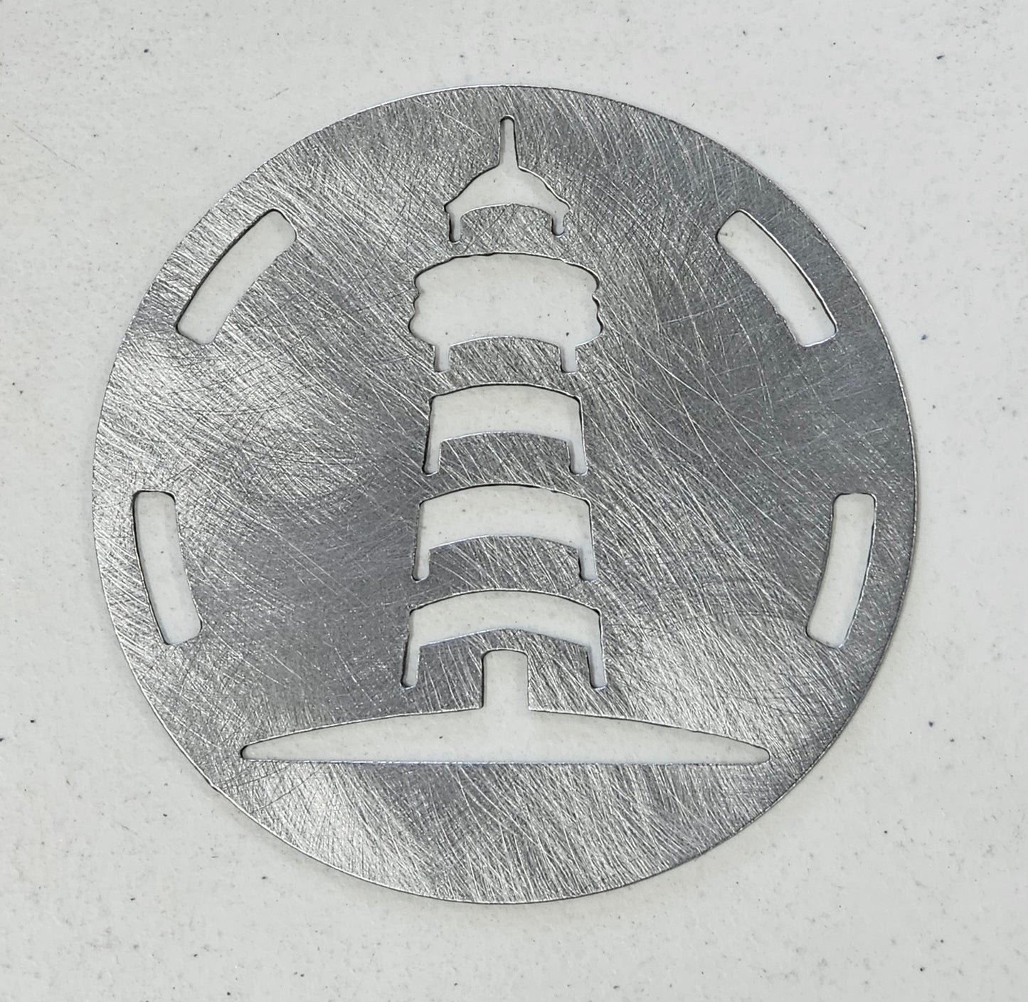 Coastal decor candle accessory lighthouse design