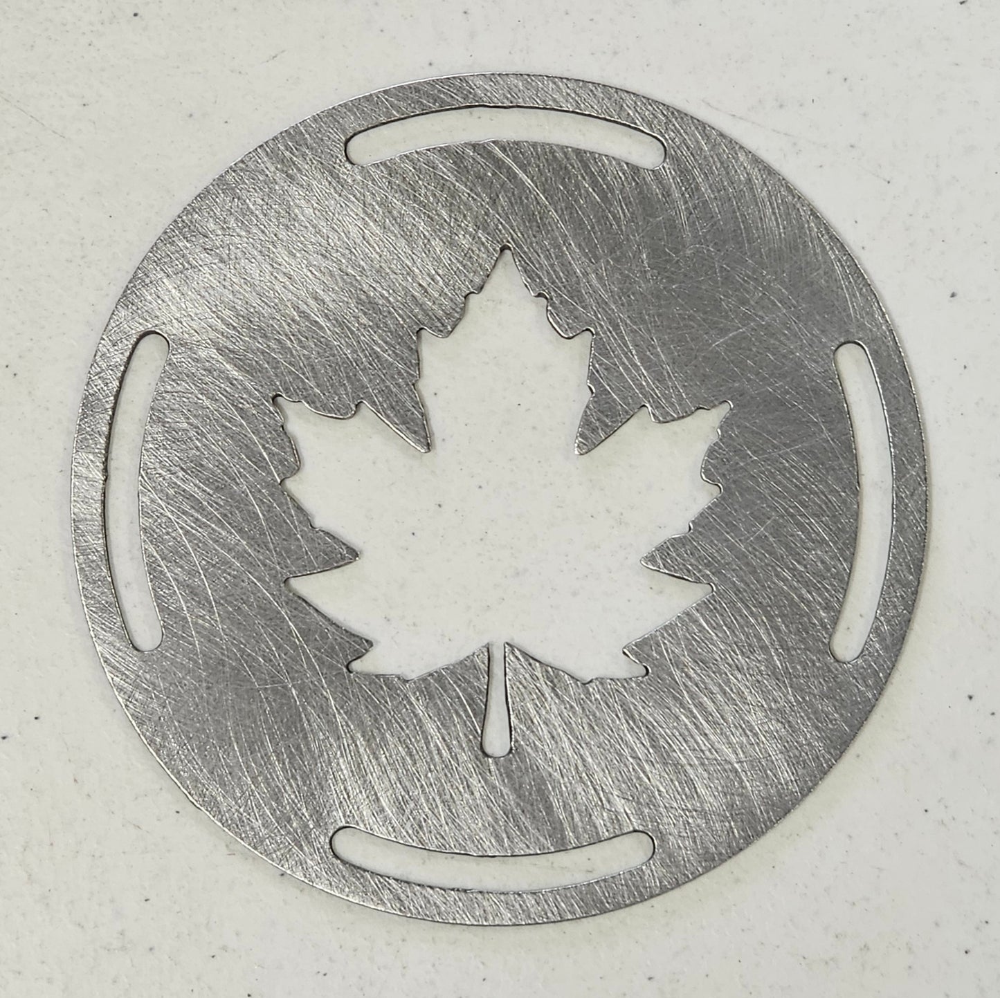 Maple Leaf Metal Candle Topper – Fall Candle Lid for Even Burn, Autumn Candle Accessory, Prevents Tunneling, Maple Leaf Jar Candle Cover