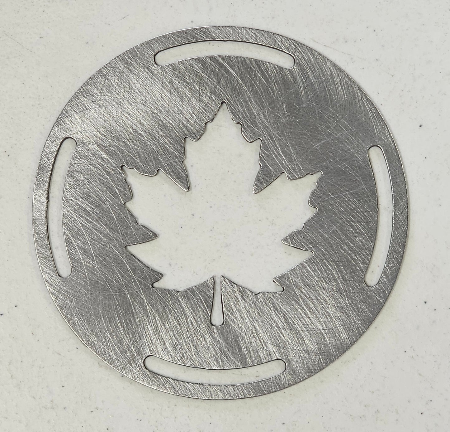 Maple Leaf Metal Candle Topper – Fall Candle Lid for Even Burn, Autumn Candle Accessory, Prevents Tunneling, Maple Leaf Jar Candle Cover