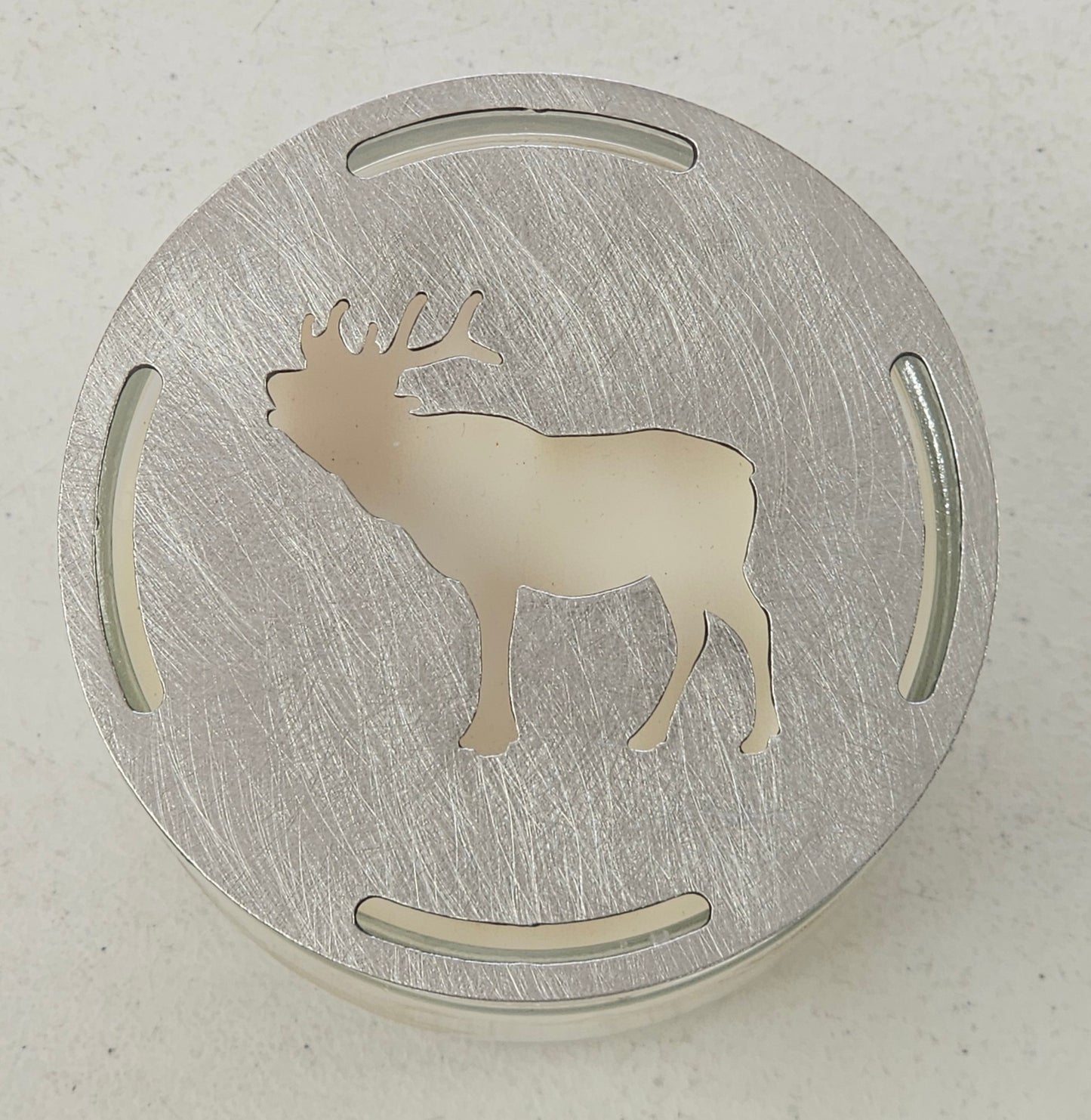 Elk Candle Topper for Jar Candles | Rustic Cabin Decor Accessory