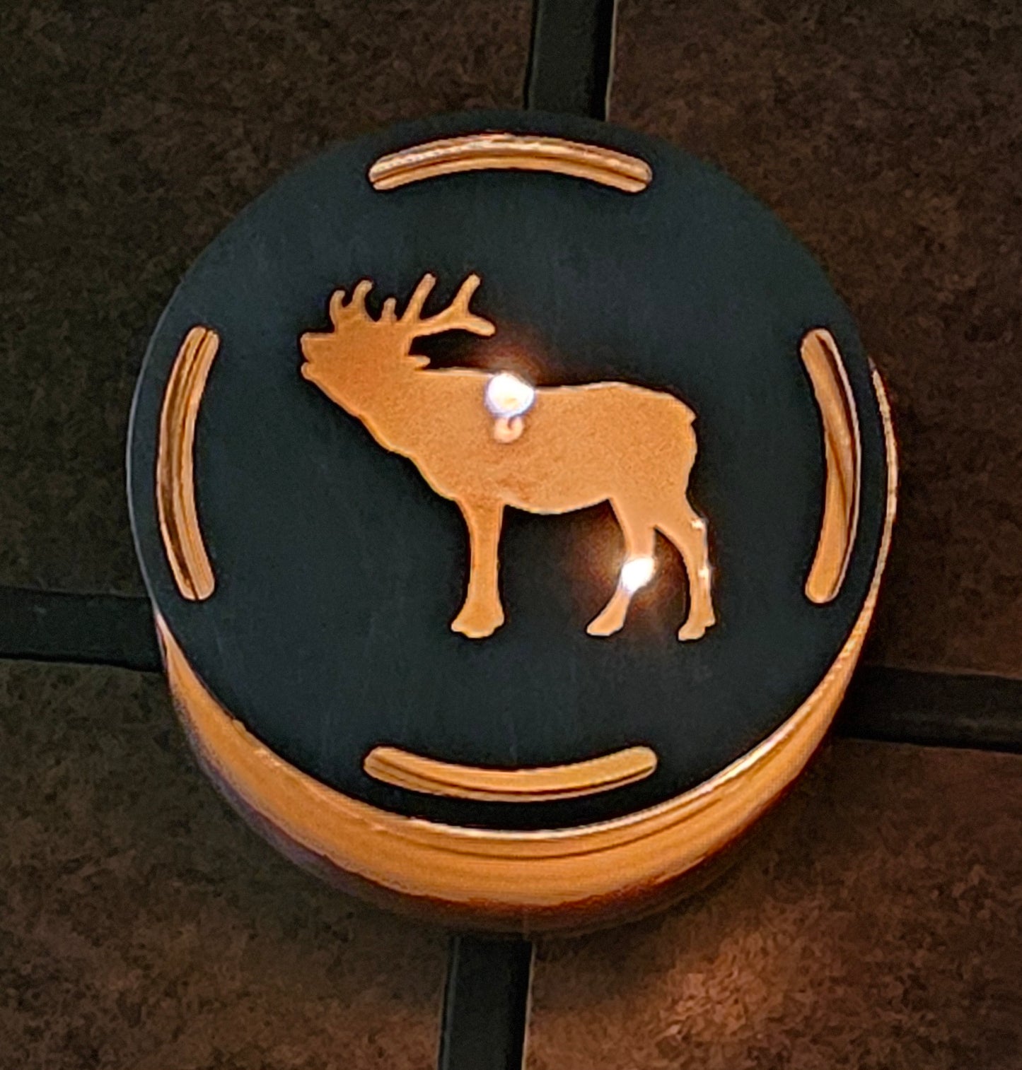 Elk Candle Topper for Jar Candles | Rustic Cabin Decor Accessory