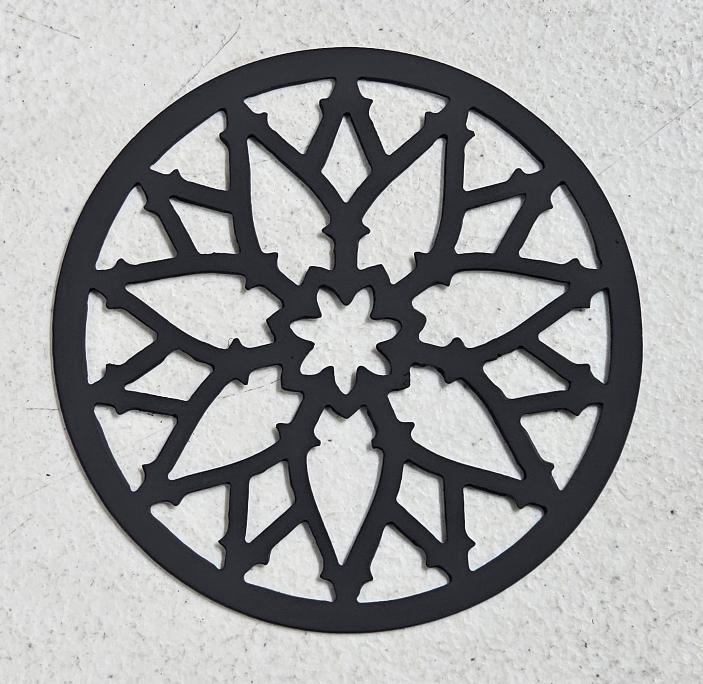 Cathedral Rose Candle Topper | Luxury Metal Gothic Architectural Candle Accessory