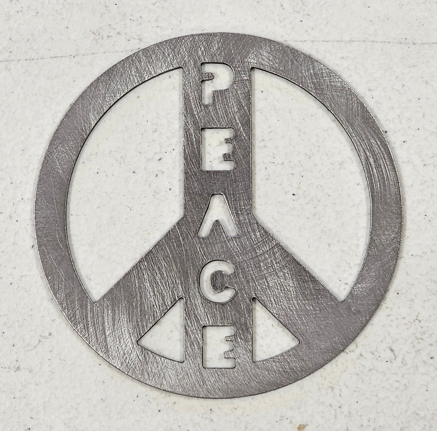 Peace Sign Candle Topper | Decorative Metal Candle Topper for Jar Candles