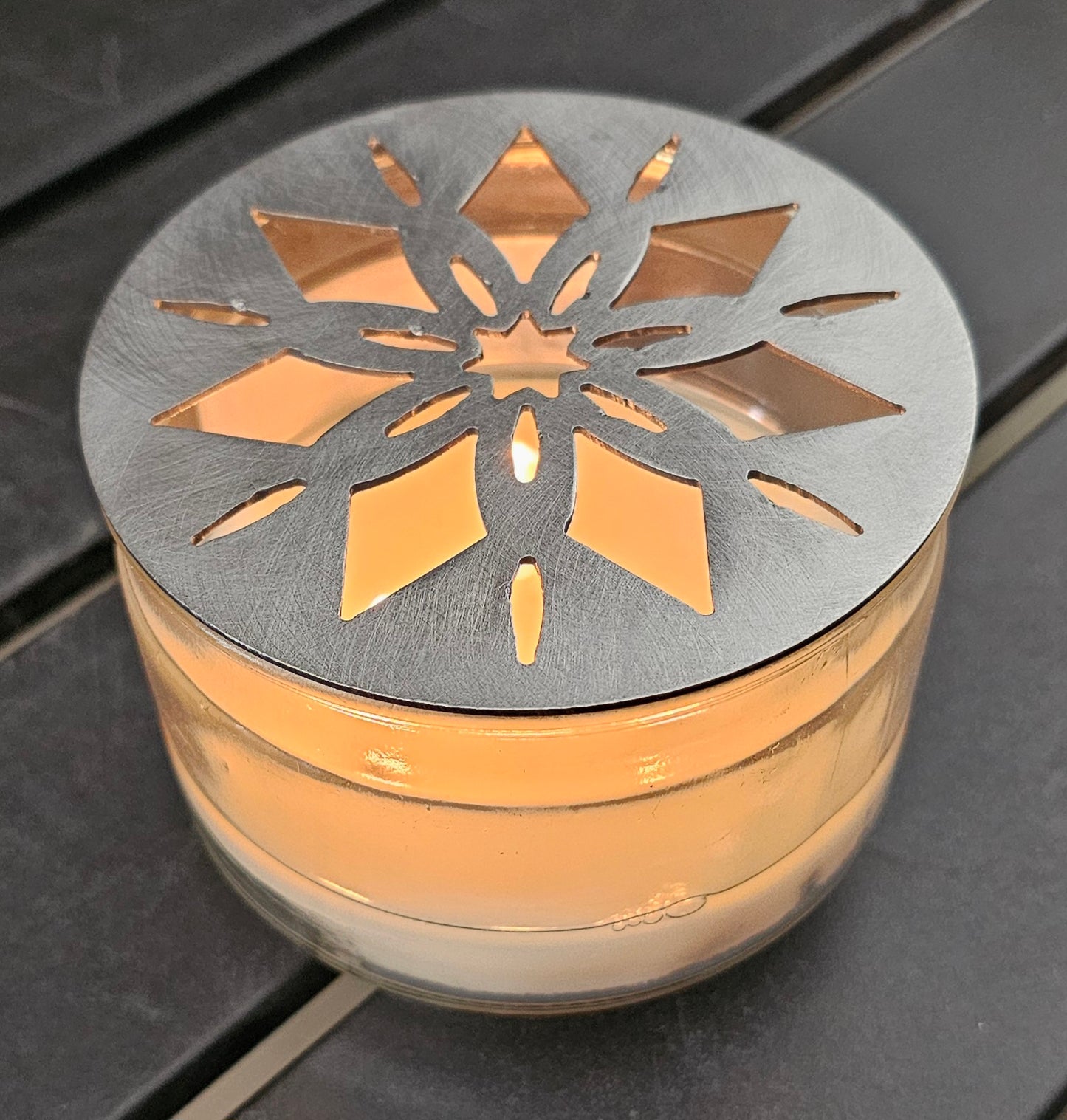 Floral Starburst Candle Topper